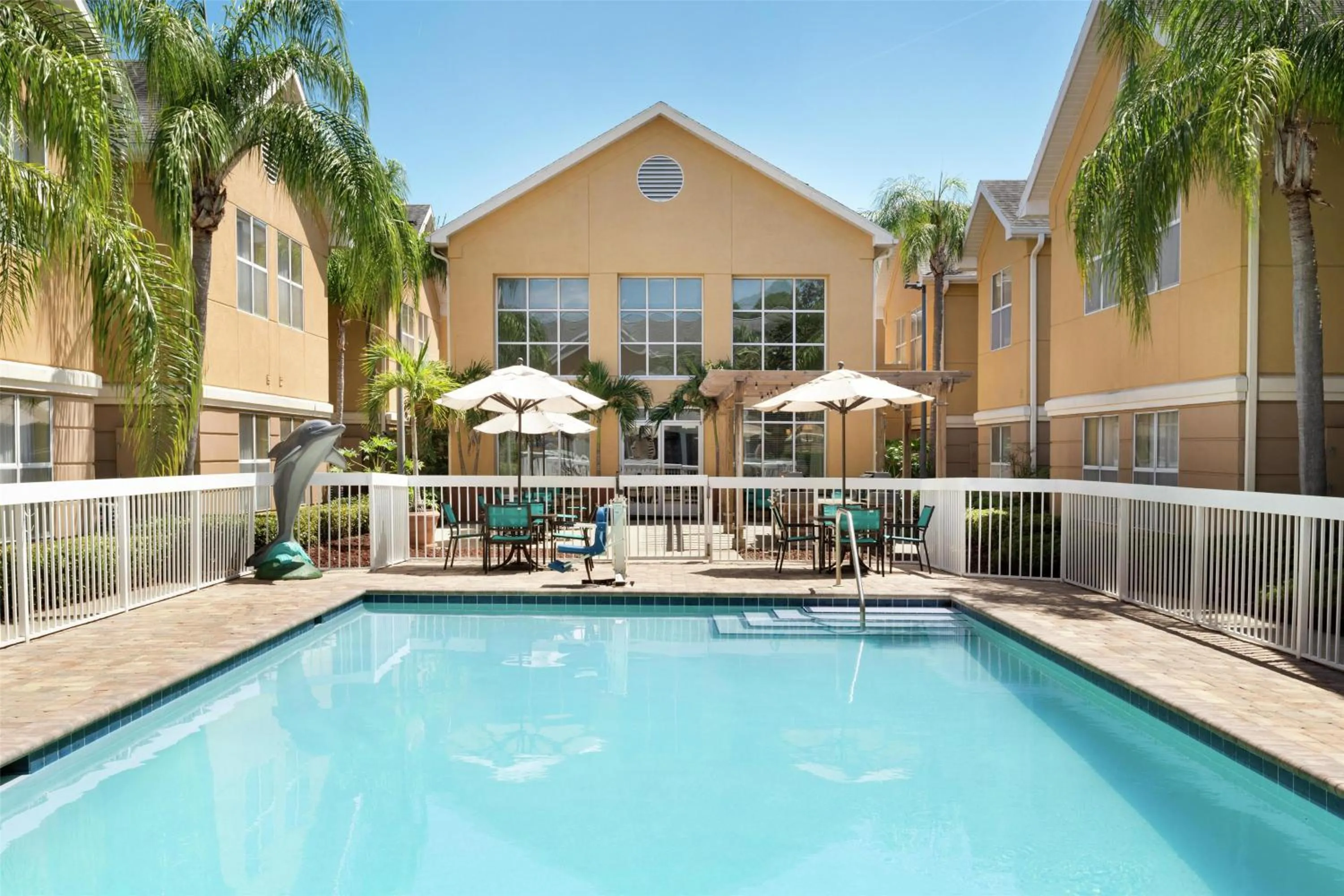 Pool view in Homewood Suites by Hilton St. Petersburg Clearwater