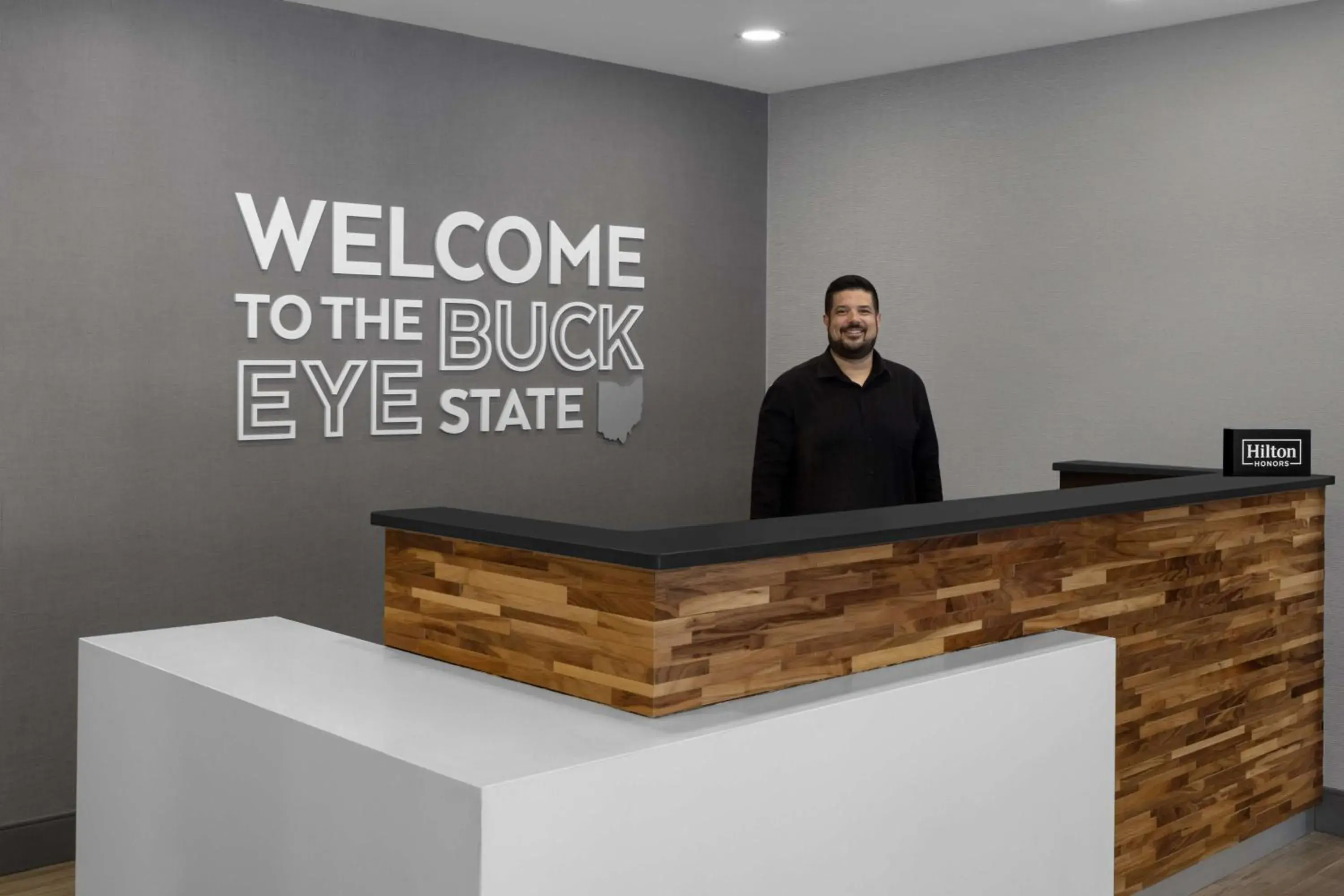 Lobby or reception in Hampton Inn Cleveland-Downtown Lobby or reception in Hampton Inn Cleveland-Downtown