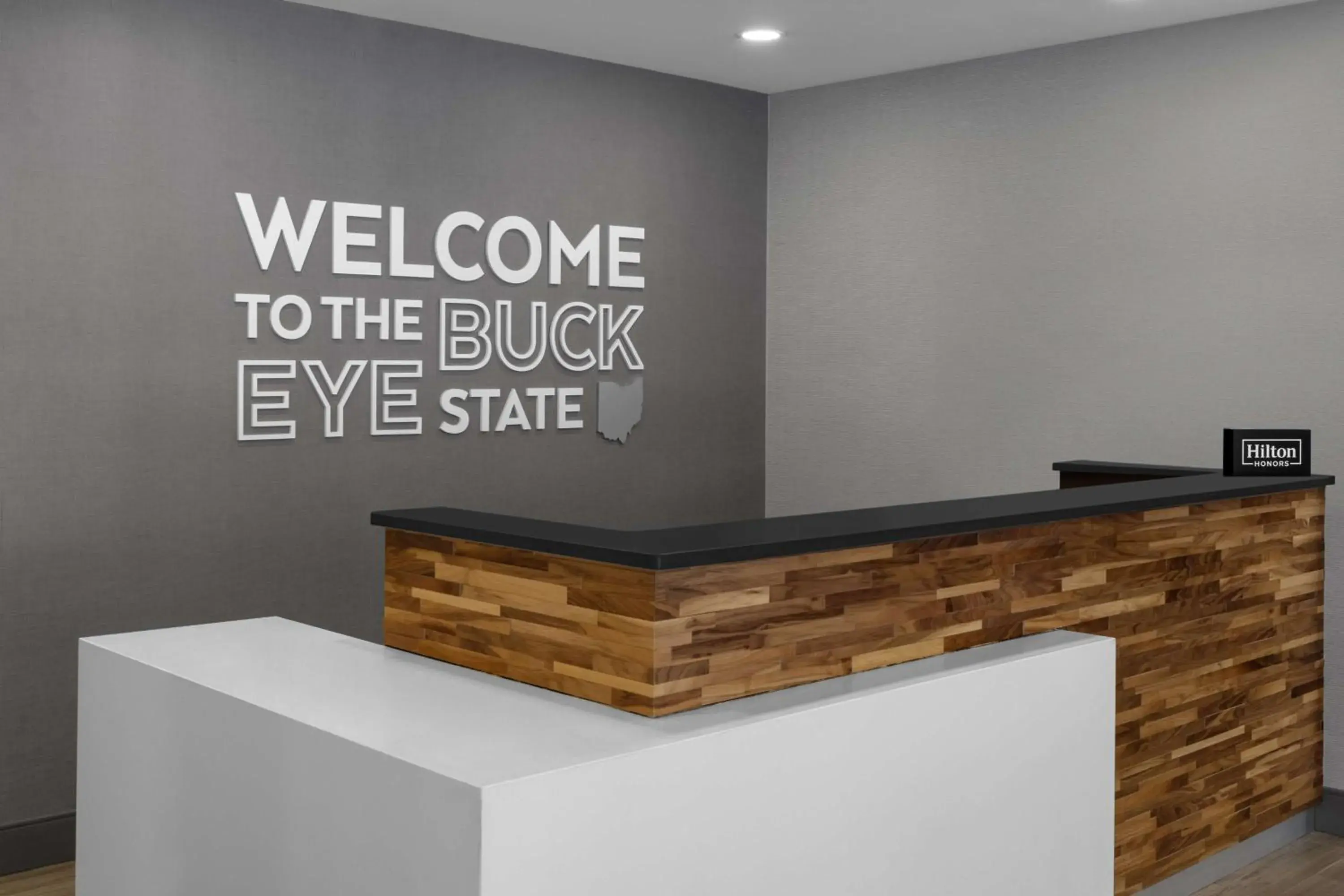 Lobby or reception in Hampton Inn Cleveland-Downtown Lobby or reception in Hampton Inn Cleveland-Downtown