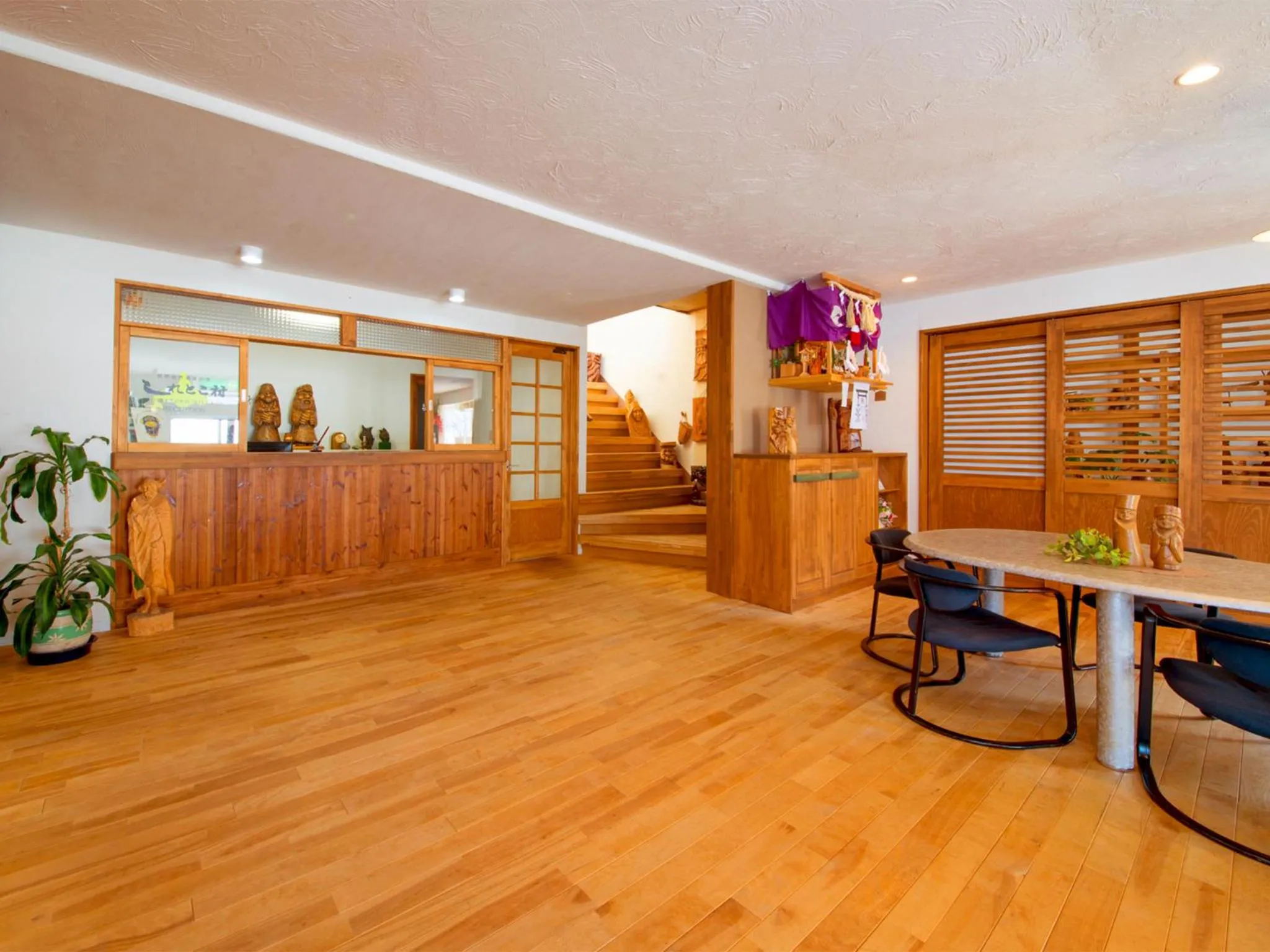 Lobby or reception in Shiretoko Village