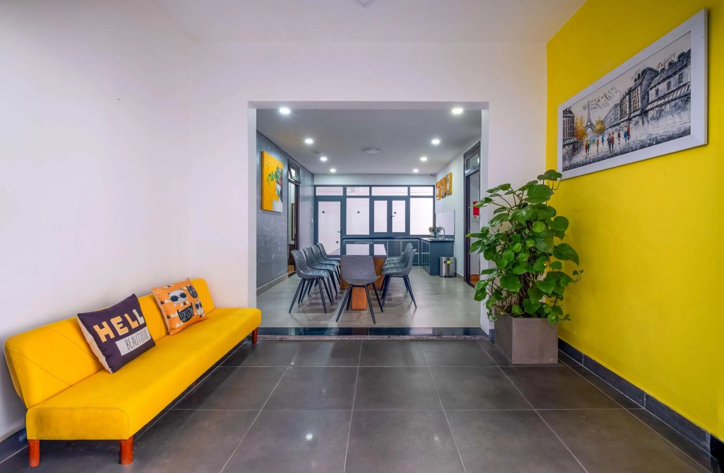 Seating area in Richy Dalat Hotel