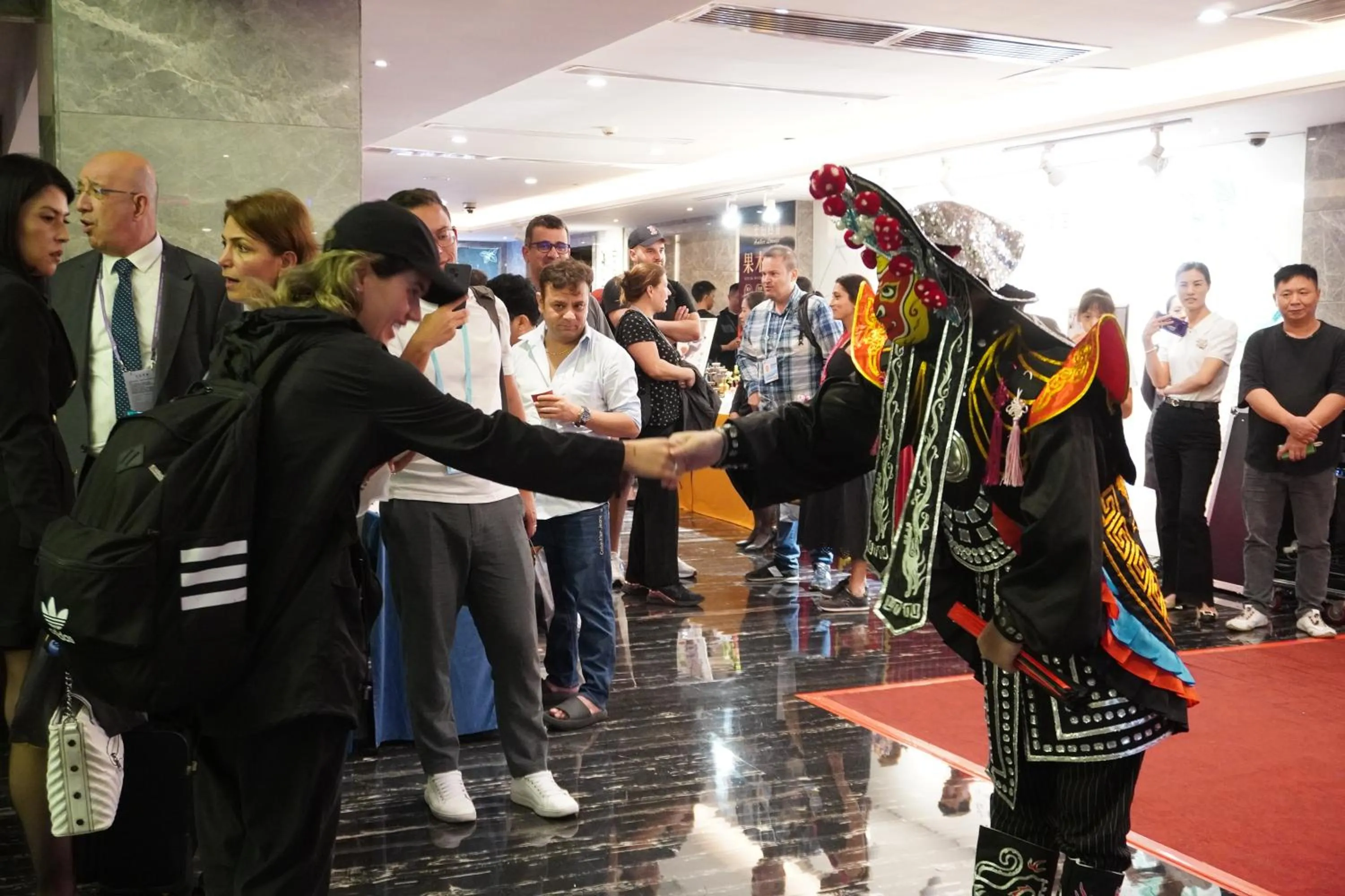 People in La Perle International Hotel