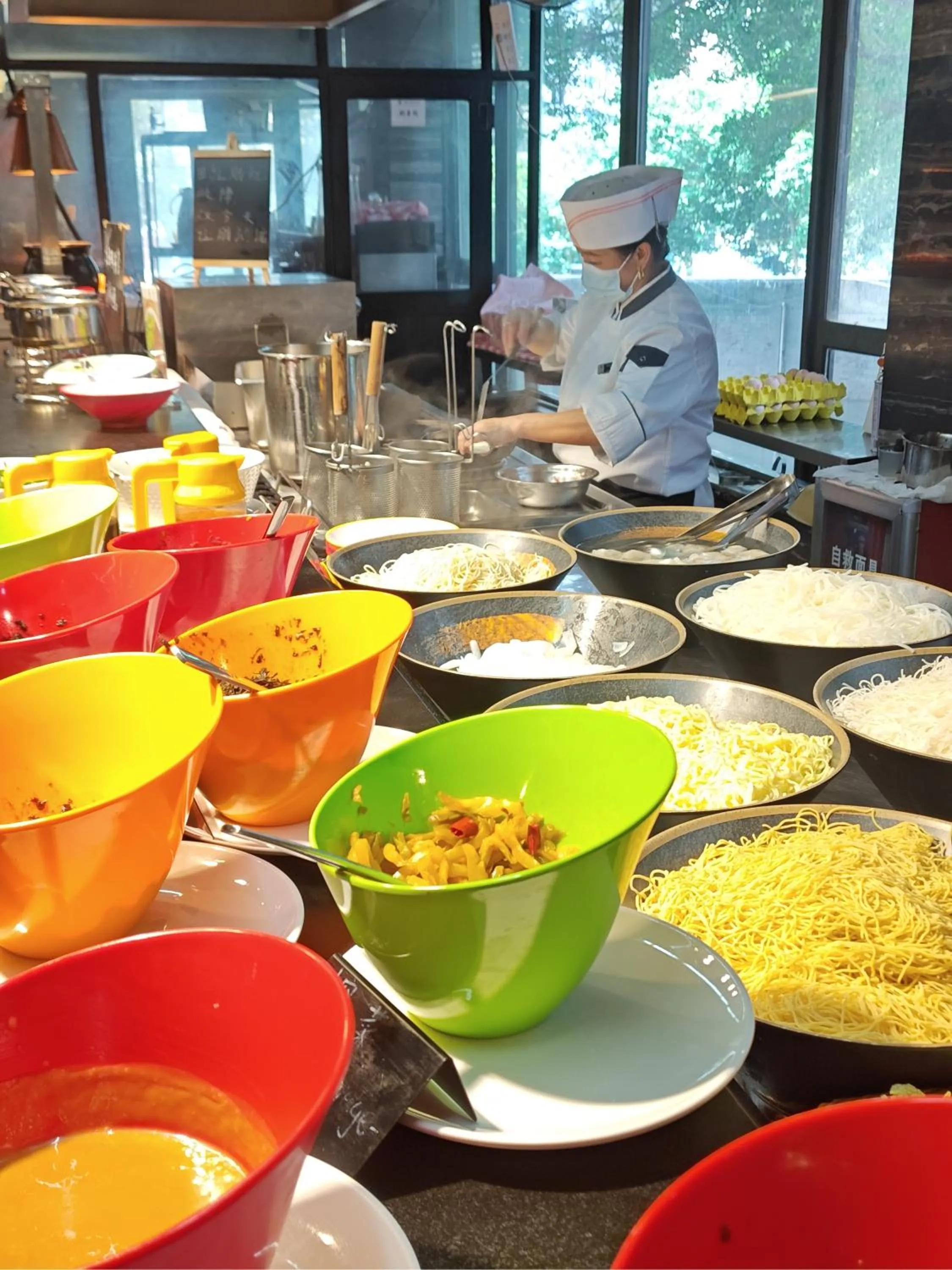 Breakfast in La Perle International Hotel