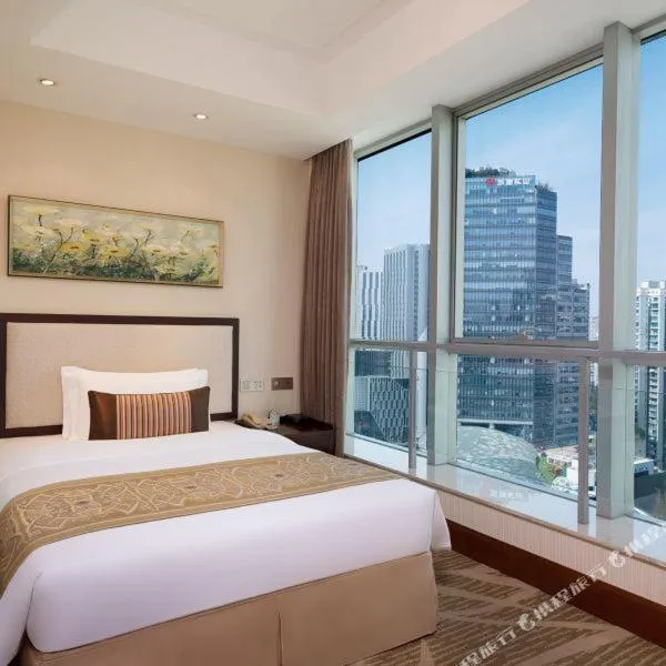 Bed in Shanghai Metropark Jichen Hotel