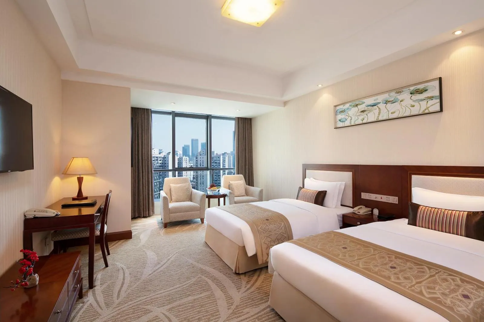 Bedroom, Bed in Shanghai Metropark Jichen Hotel