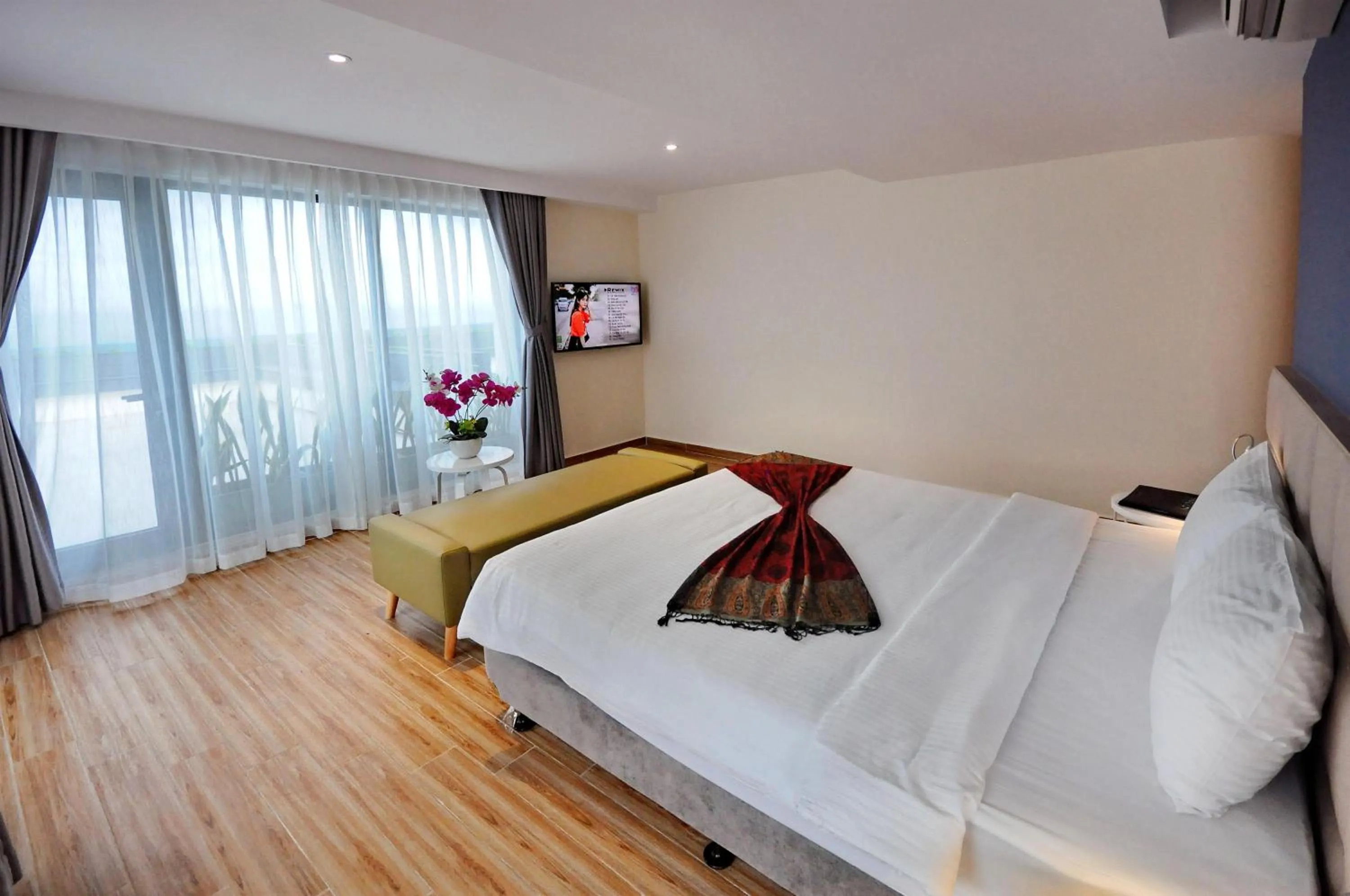 Photo of the whole room, Bed in Anrizon Hotel Nha Trang