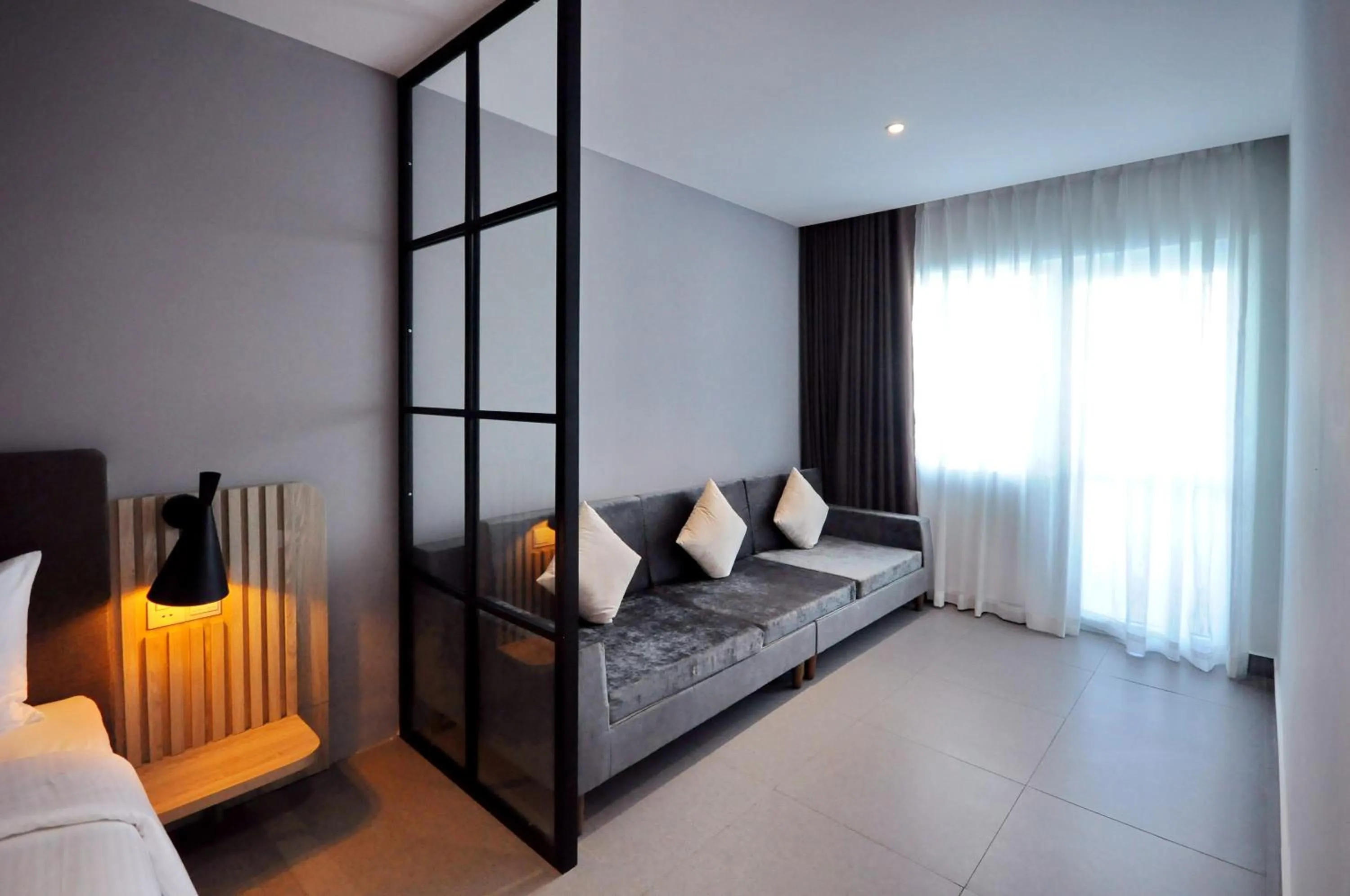 Seating area, Bed in Anrizon Hotel Nha Trang