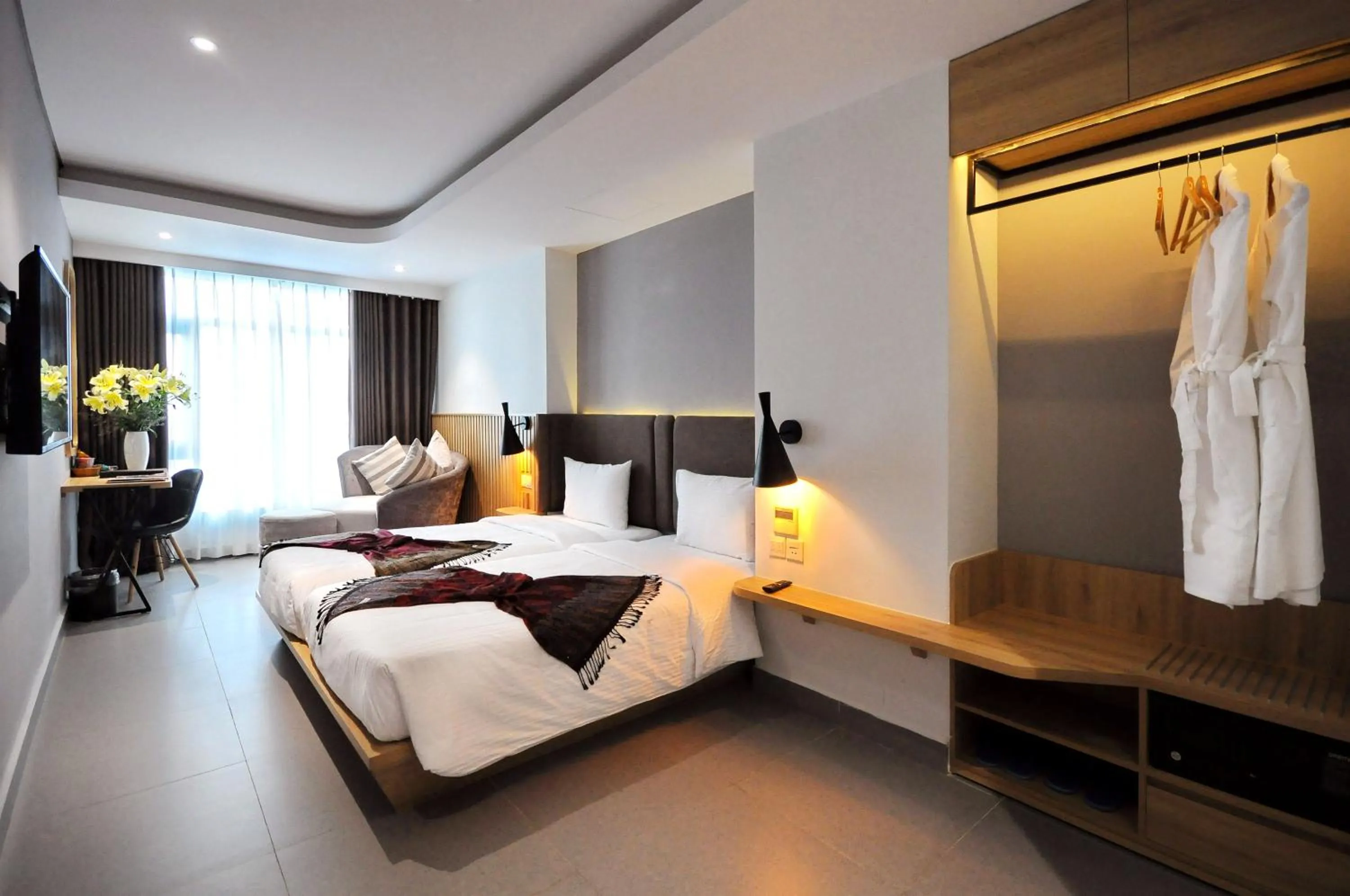 Bed in Anrizon Hotel Nha Trang