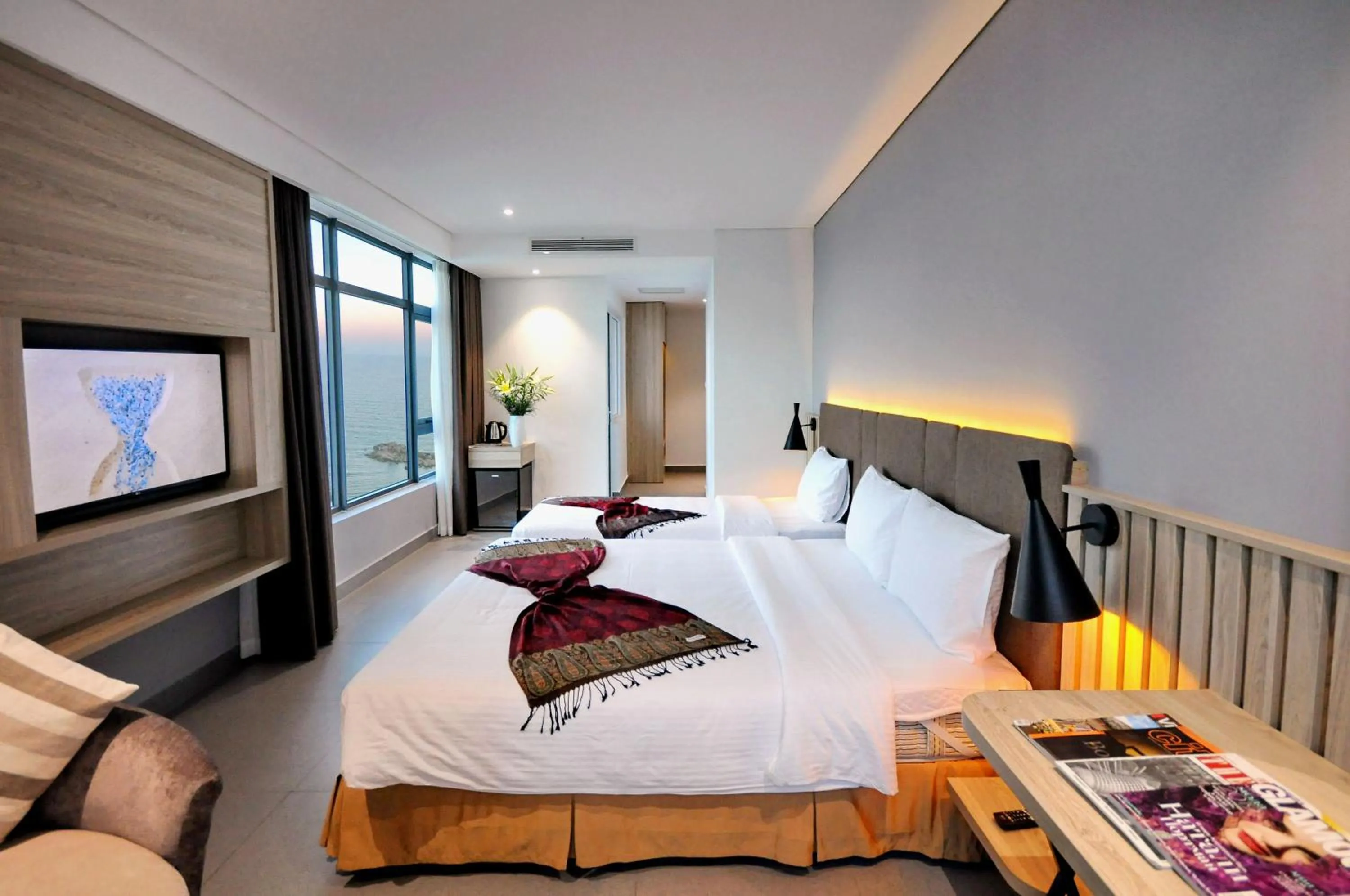 Photo of the whole room, Bed in Anrizon Hotel Nha Trang