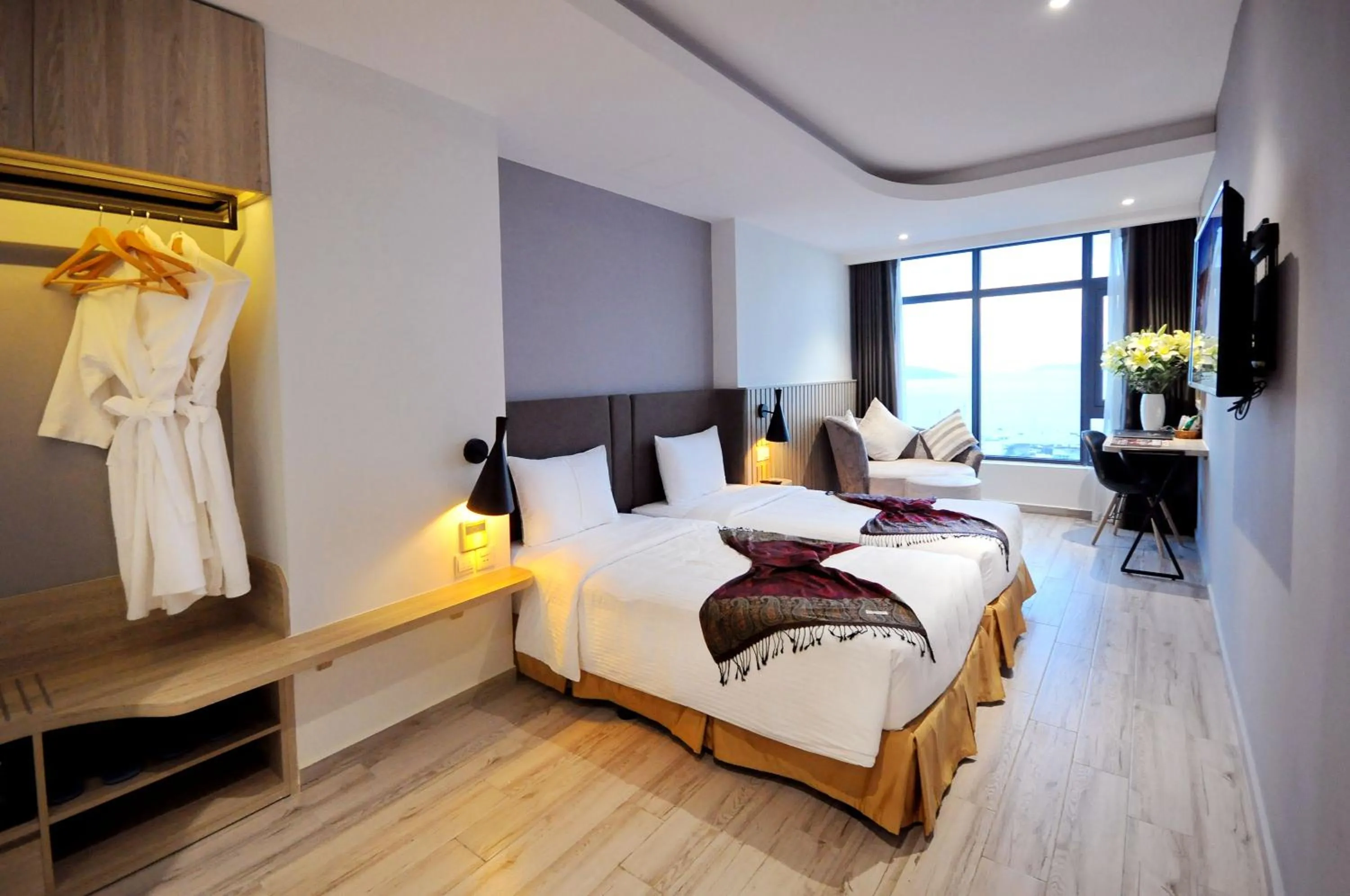 Photo of the whole room, Bed in Anrizon Hotel Nha Trang