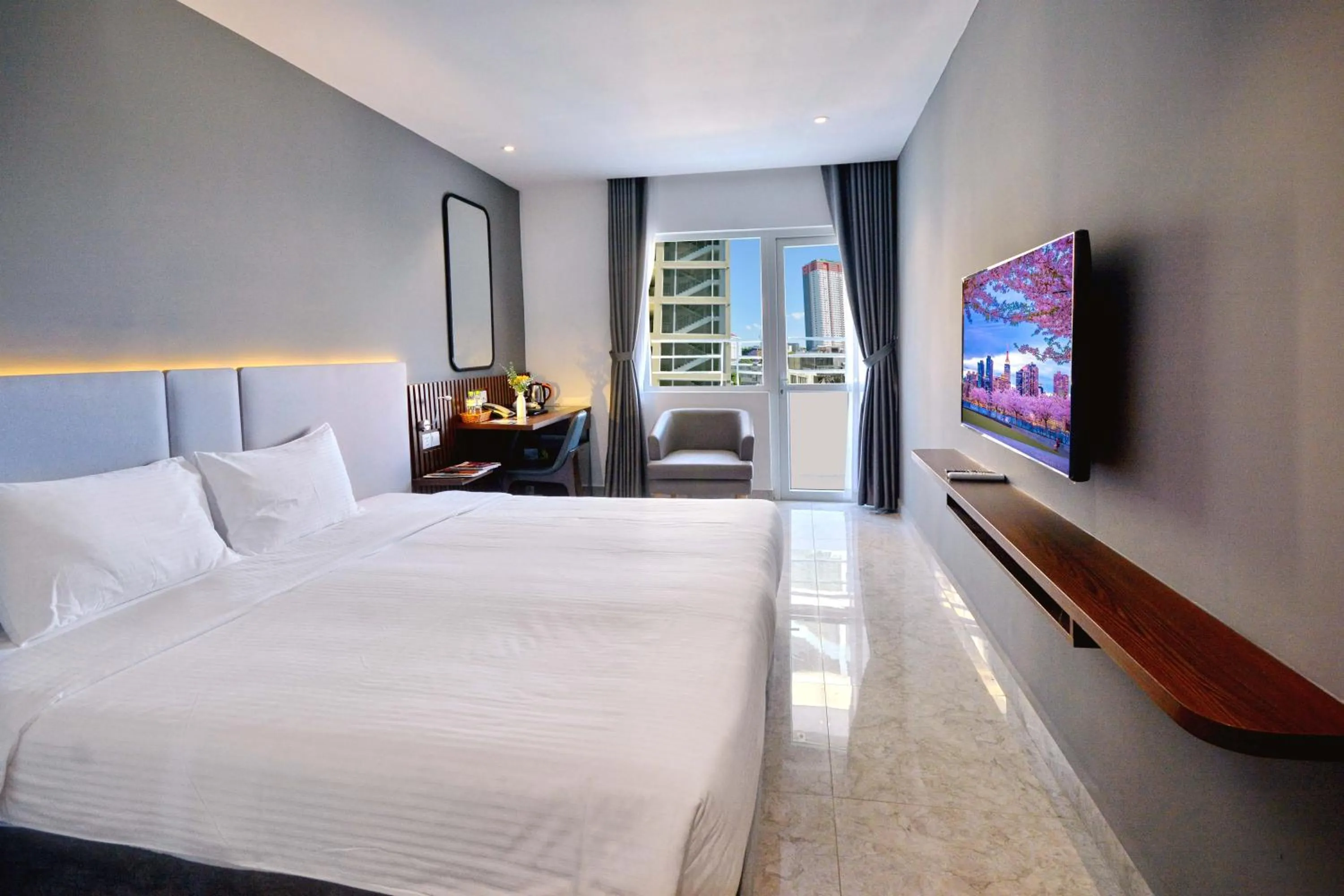 Bed in Anrizon Hotel Nha Trang