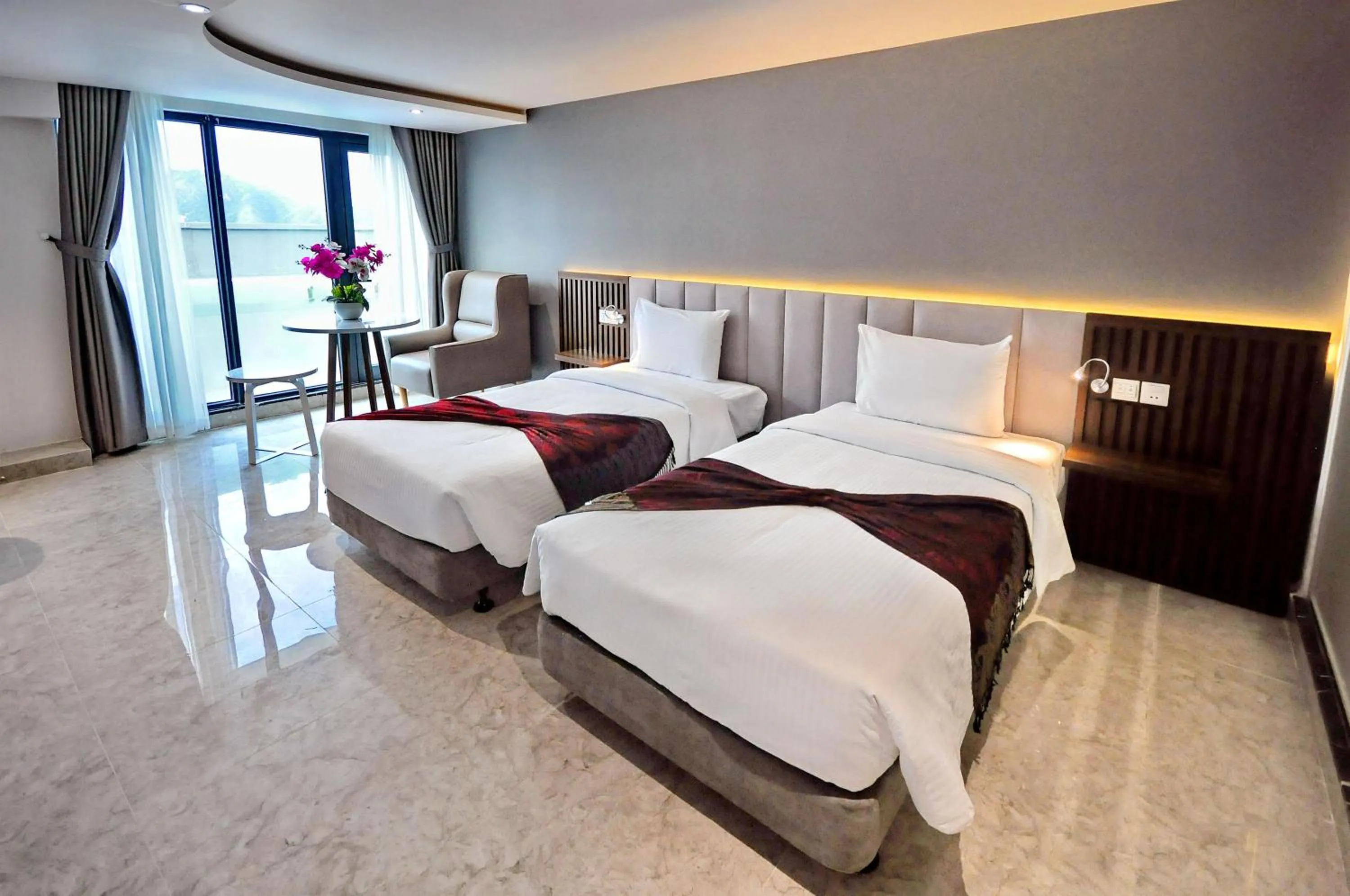 Bed in Anrizon Hotel Nha Trang
