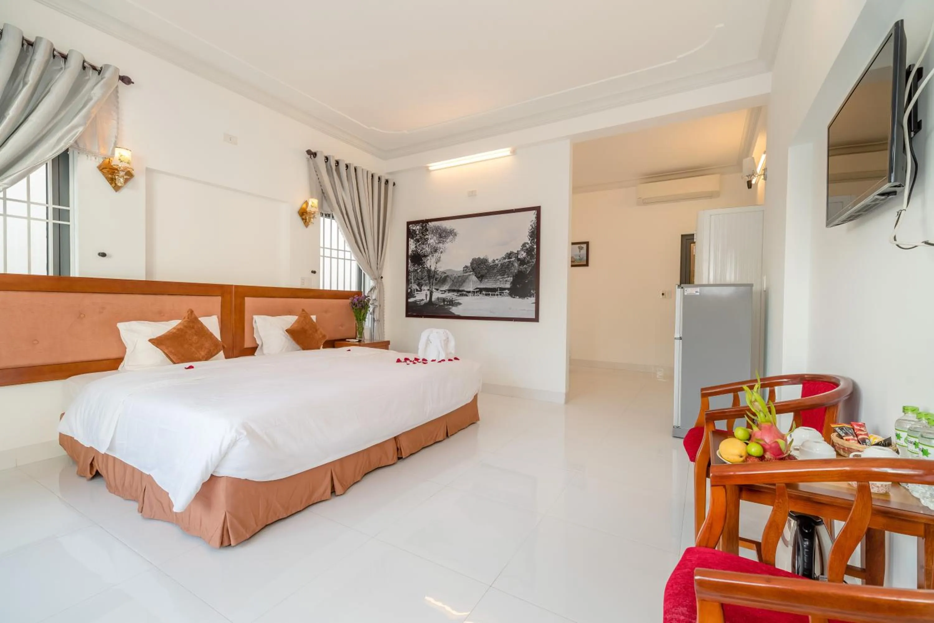 Bed in Hanh Nhung Villa