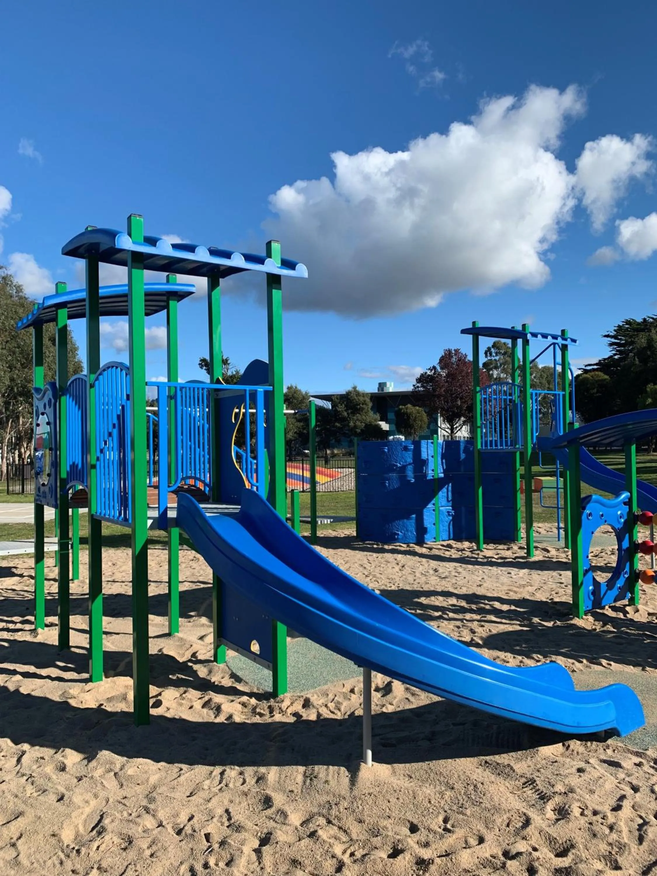 Children play ground in BIG4 Hobart Airport Tourist Park