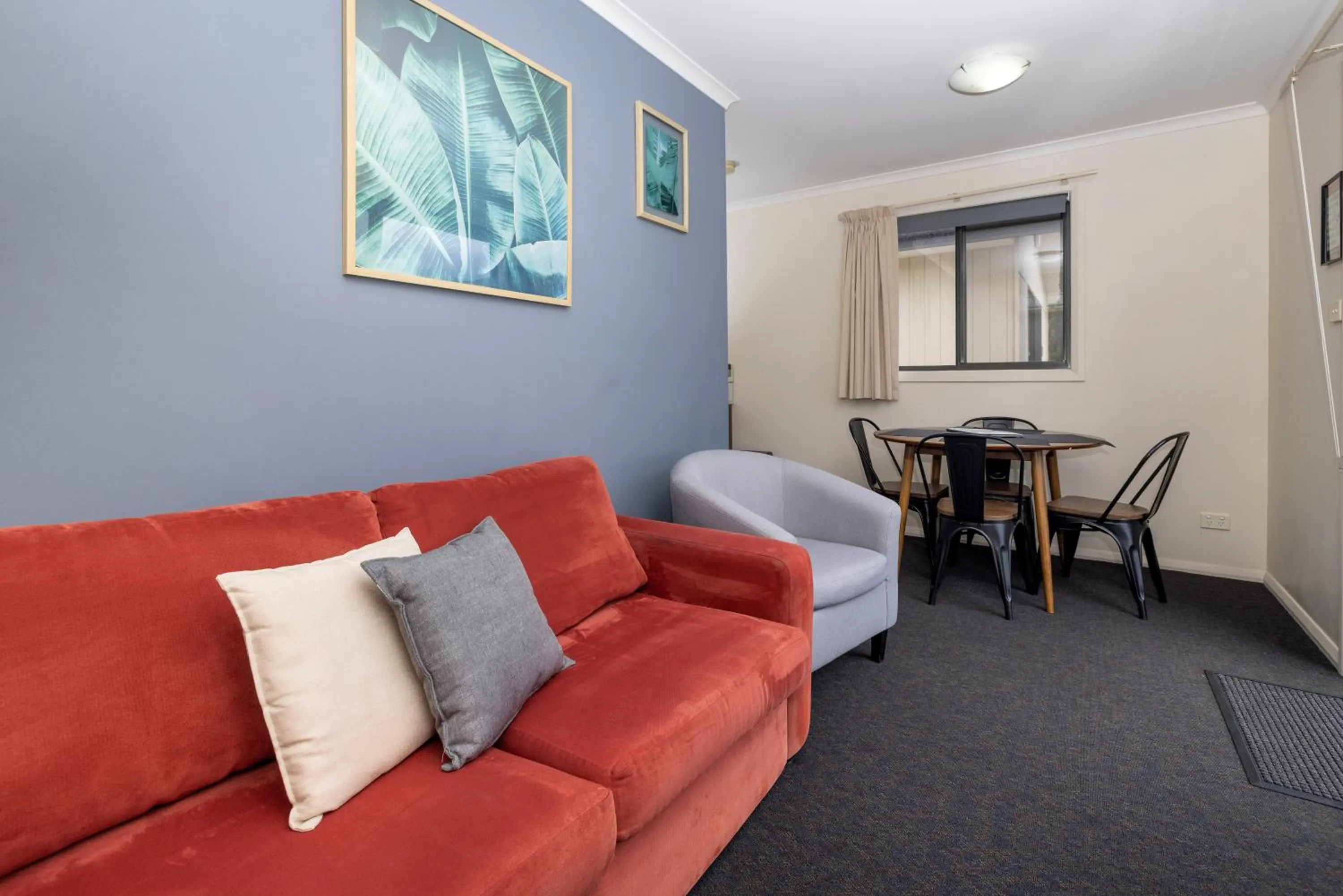 Living room in BIG4 Hobart Airport Tourist Park