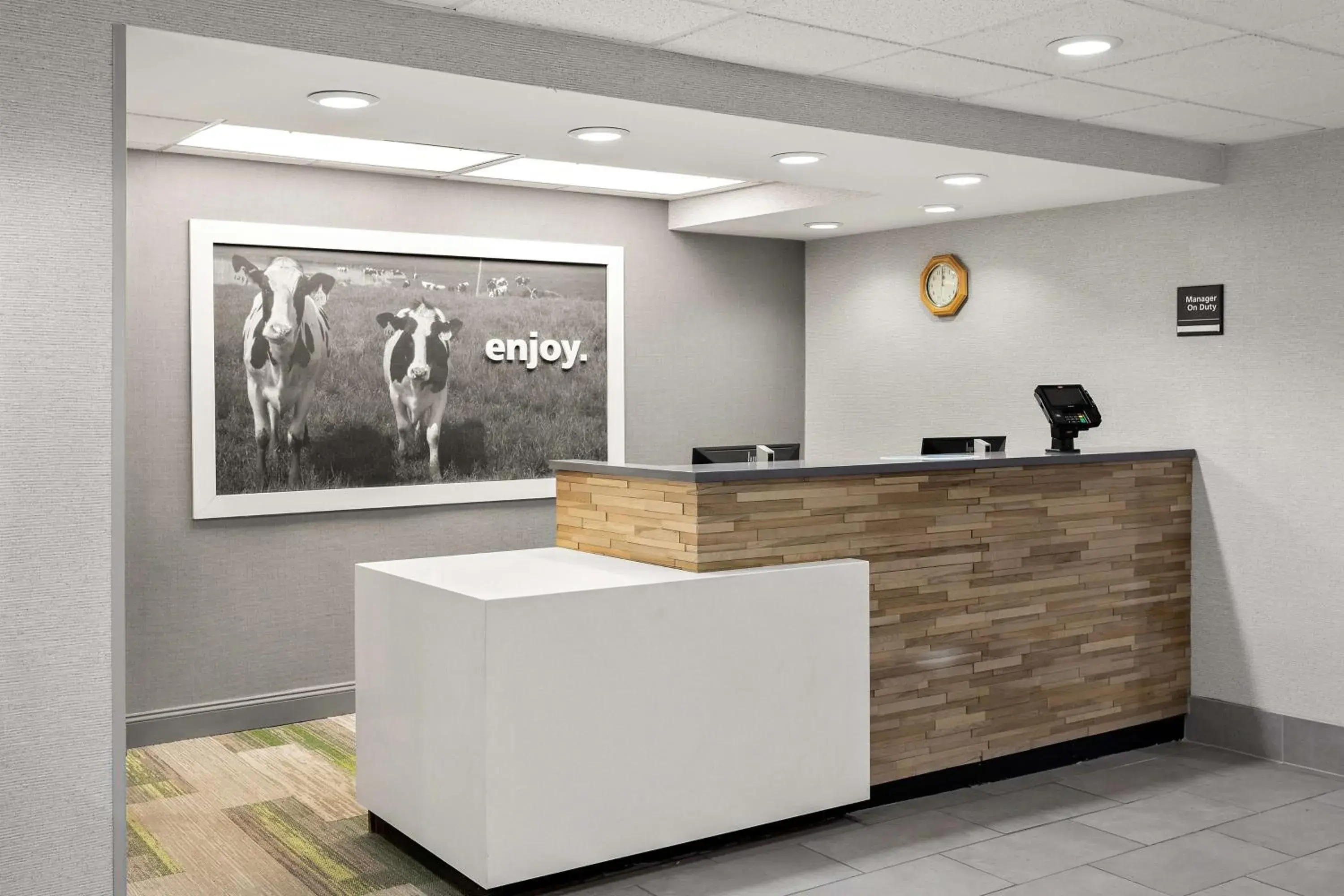 Lobby or reception in Hampton Inn Bridgeport/Clarksburg Lobby or reception in Hampton Inn Bridgeport/Clarksburg