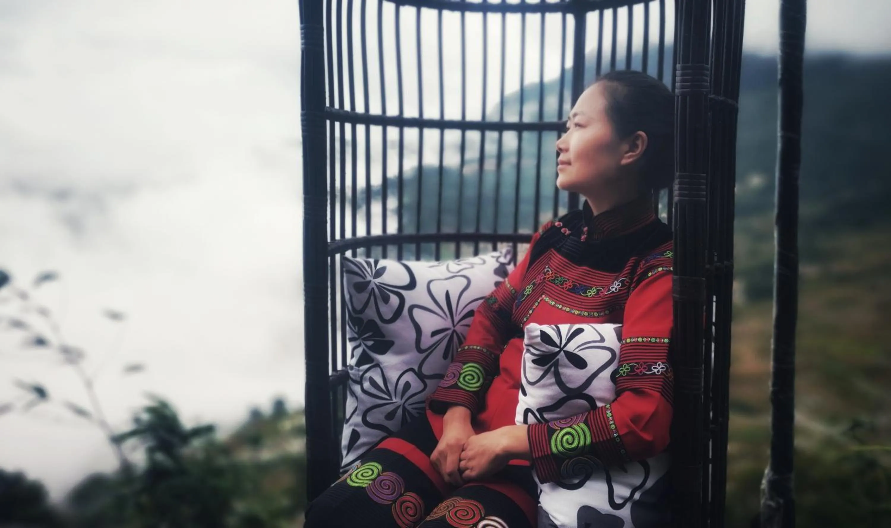 Inner courtyard view in Beyond The Cloud