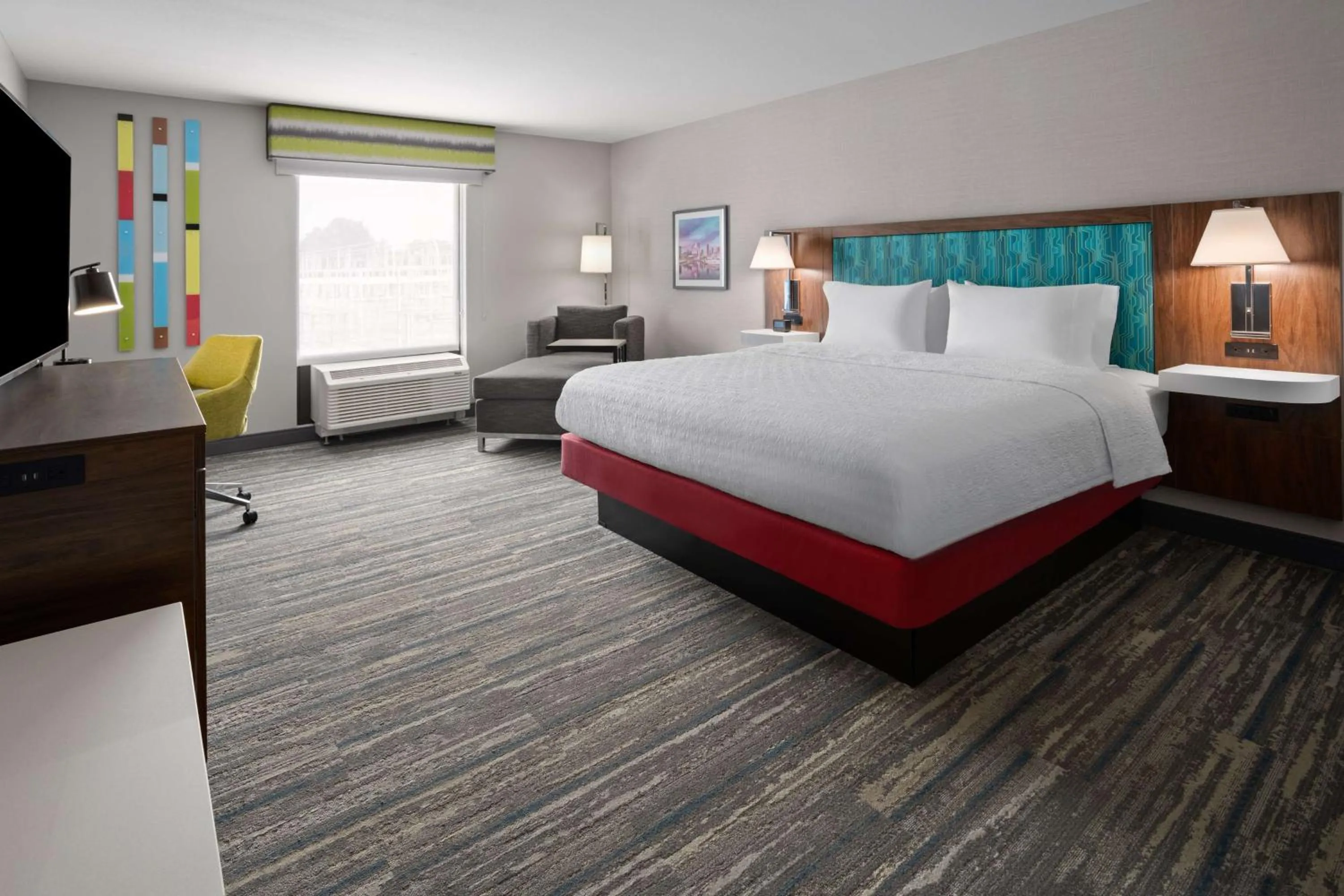 Bed in Hampton Inn Cleveland-Airport/Tiedeman Road