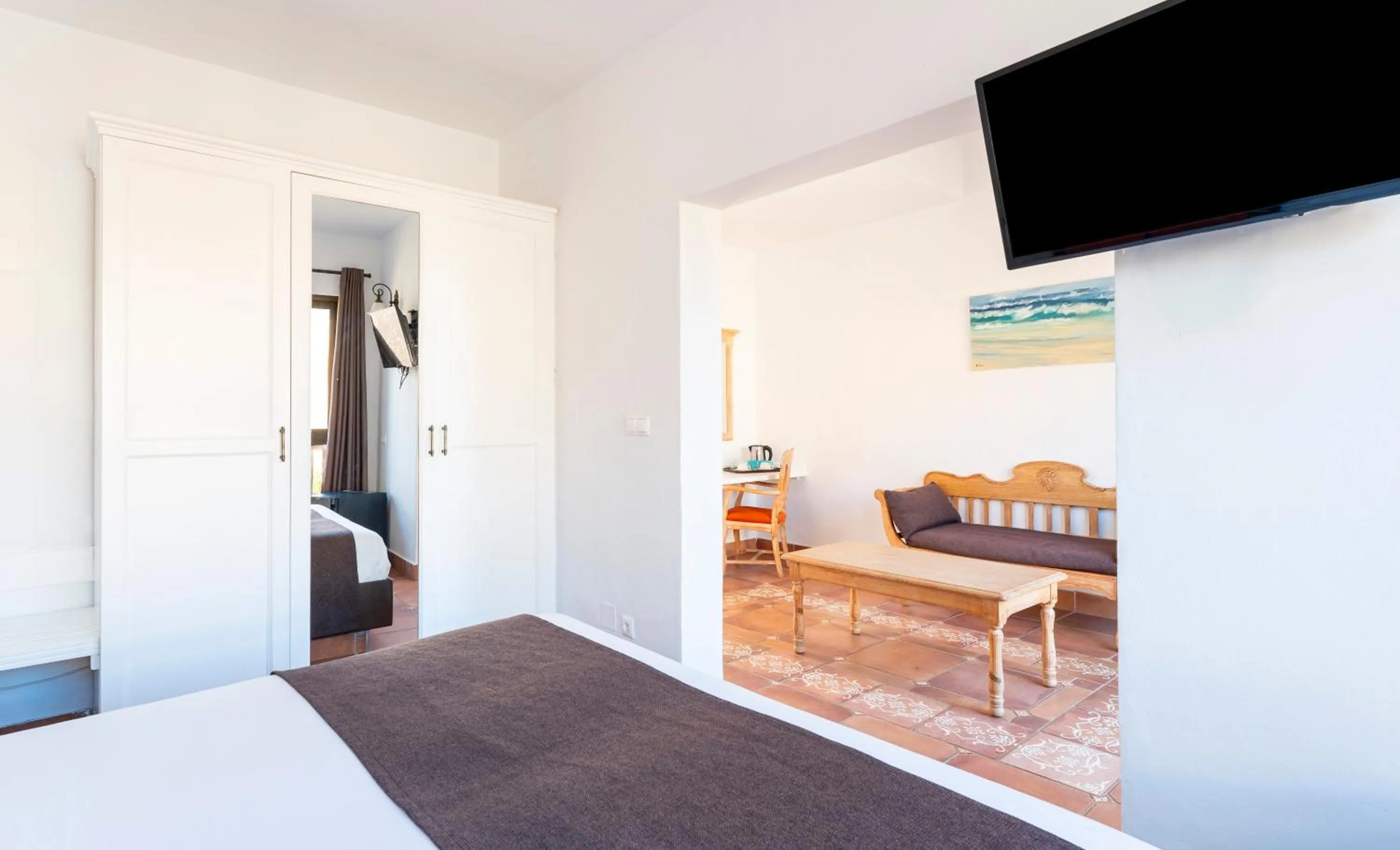 Communal lounge/ TV room, Bed in Bakour Fuerteventura La Pared