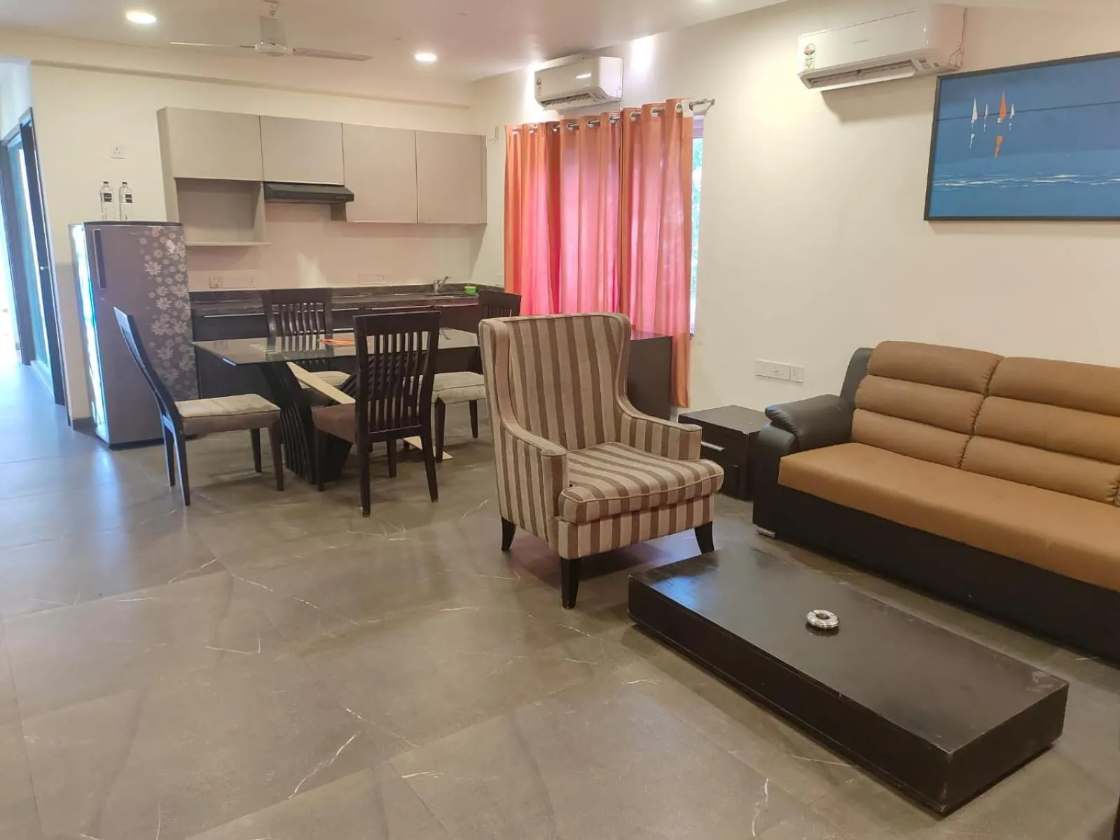Seating area in The Eternal Wave by Krish Retreat