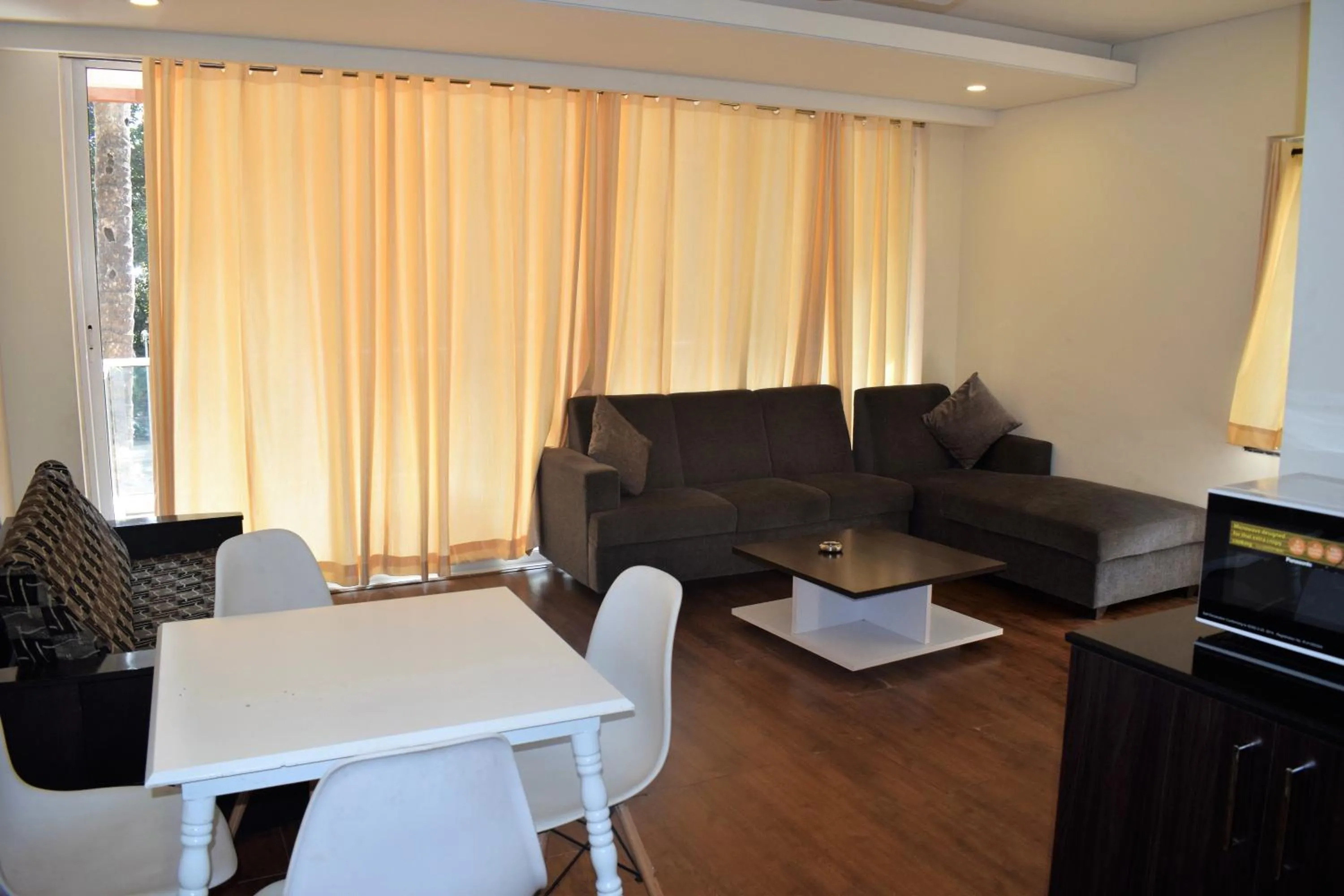 Seating area in The Eternal Wave by Krish Retreat