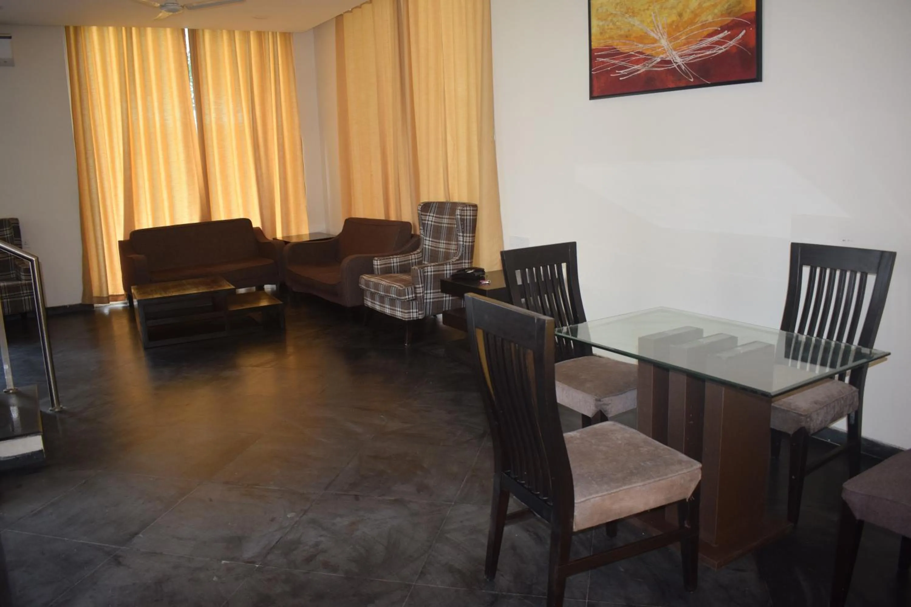Living room in The Eternal Wave by Krish Retreat