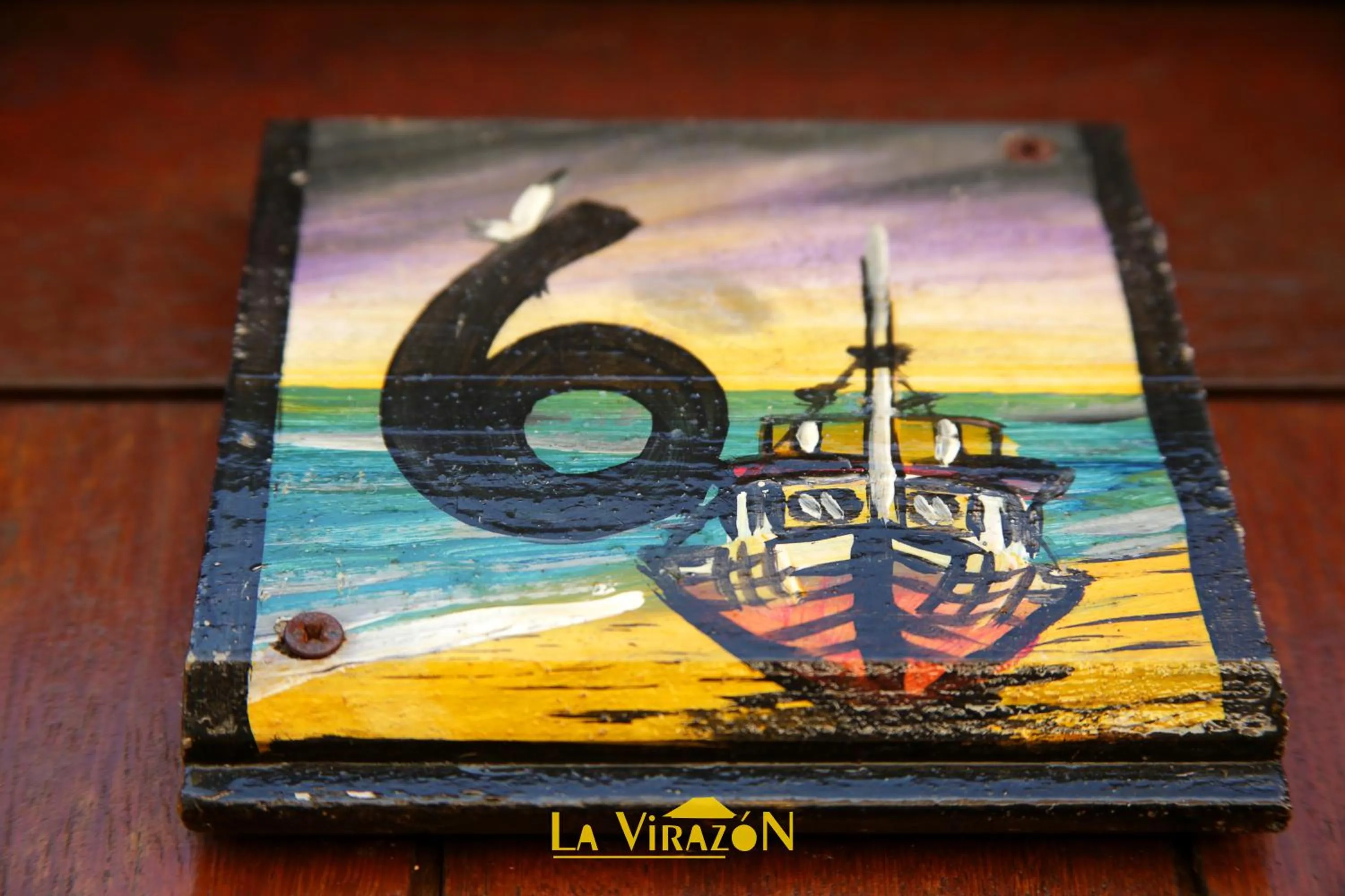 Decorative detail in Hostal La Virazón