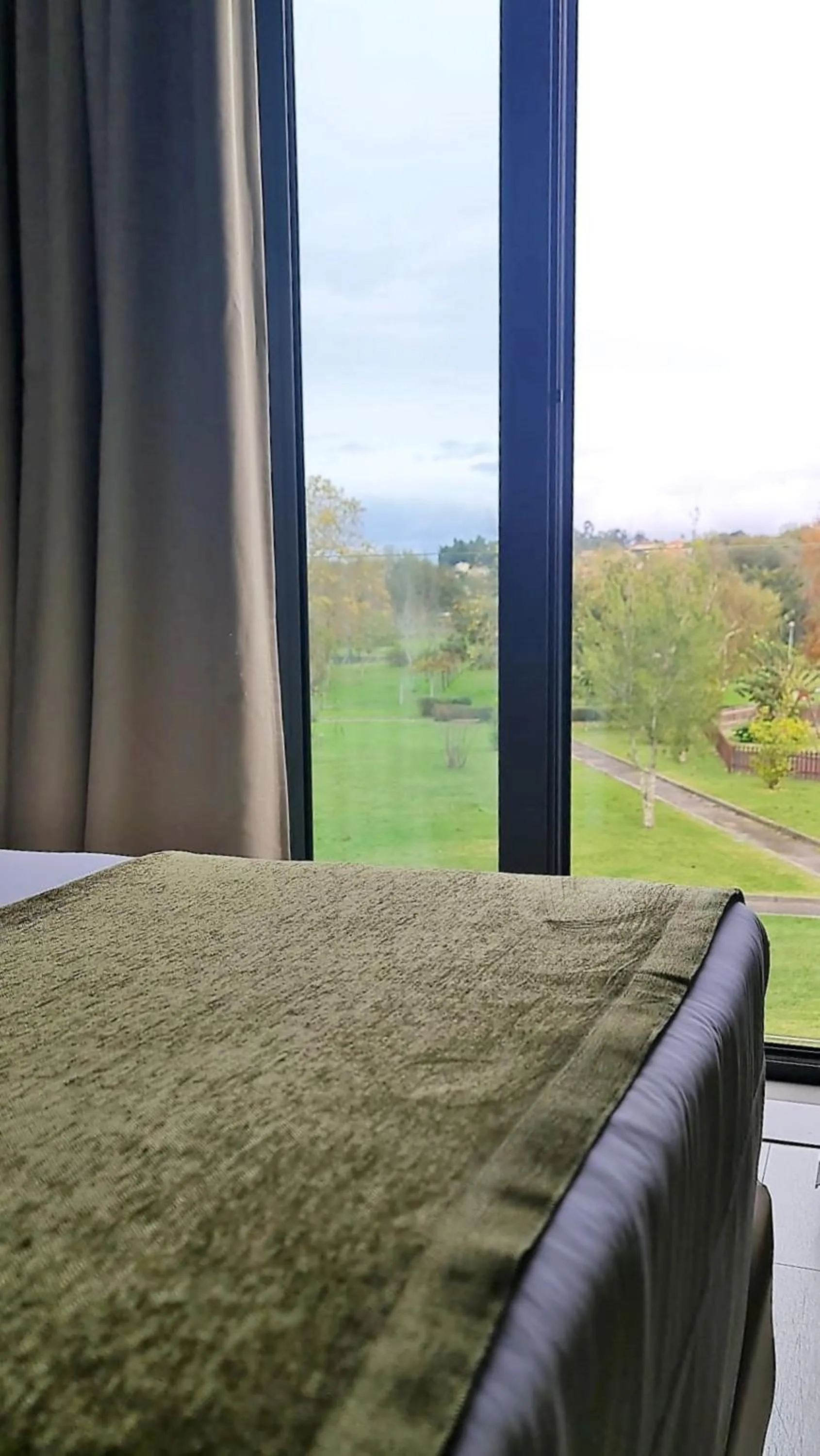 View (from property/room), Bed in INATEL Cerveira Hotel