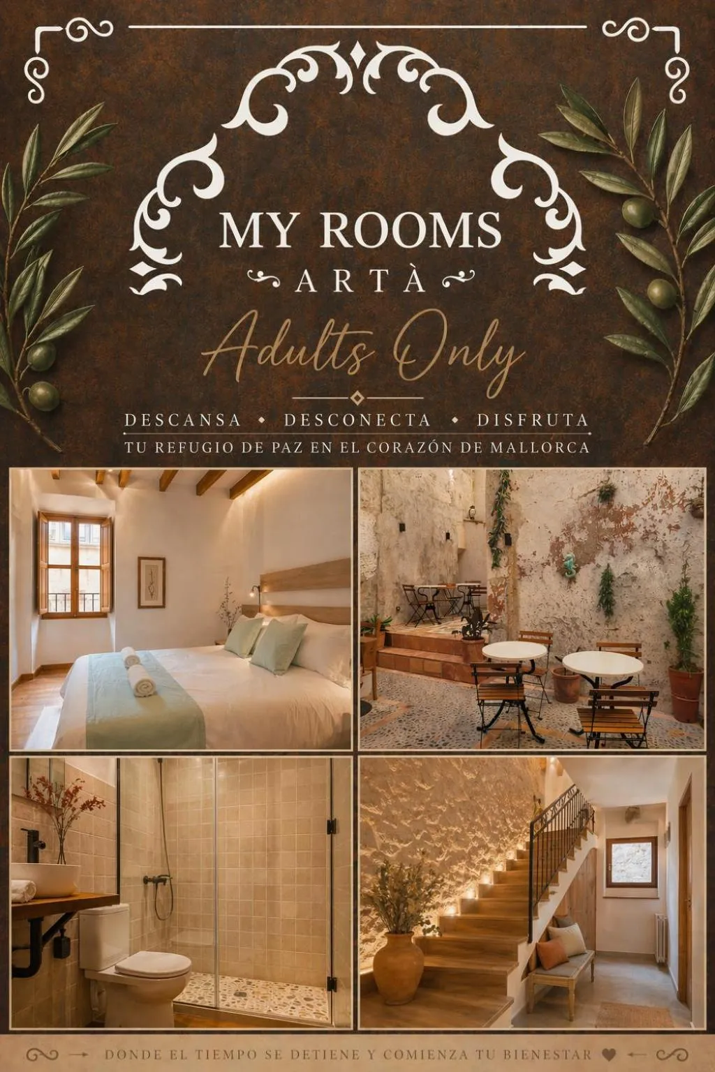 Bed in My Rooms Artà Adults Only by My Rooms Hotels TI