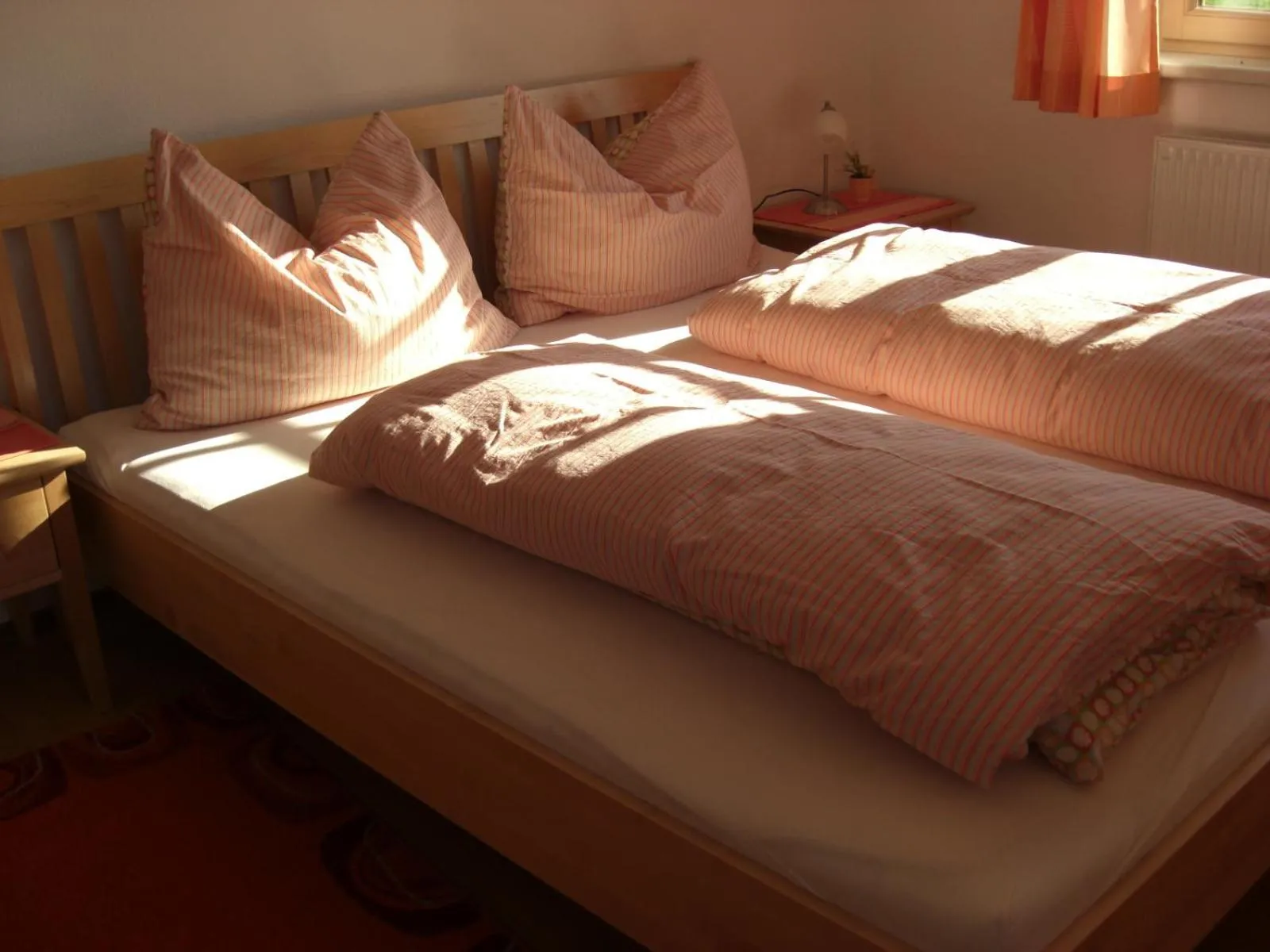 Bed in Ferienwohnung Prader