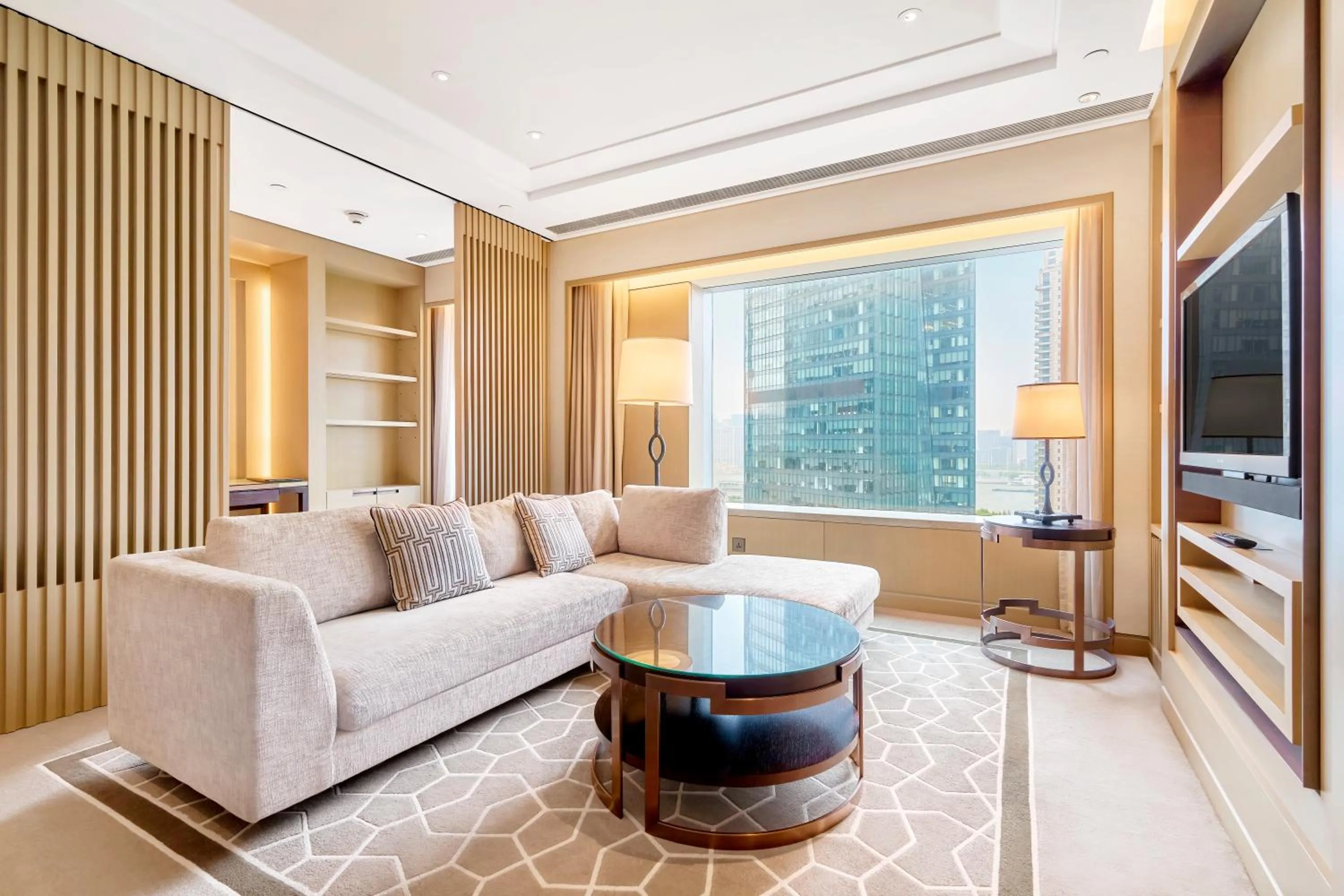 Seating area in IFC Residence