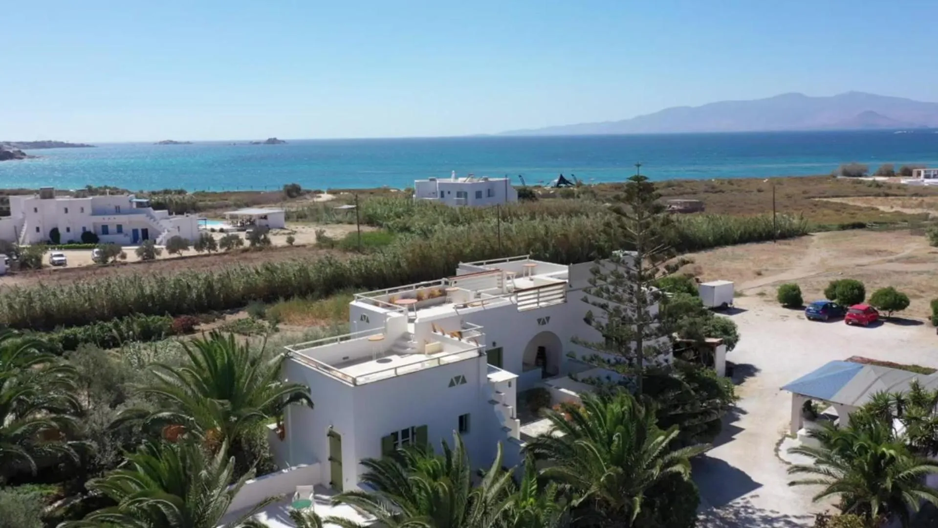 Property building in Studios Vrettos Beachfront Hotel