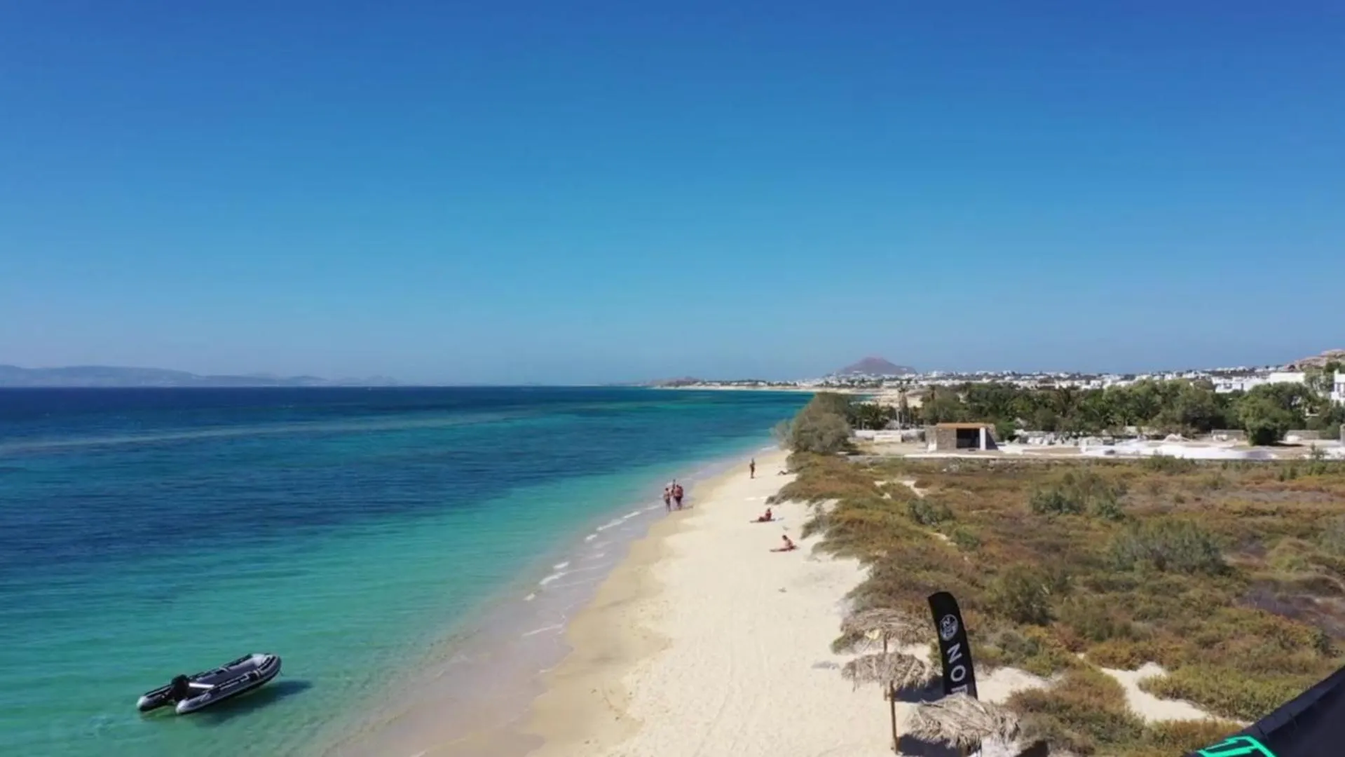 Beach in Studios Vrettos Beachfront Hotel