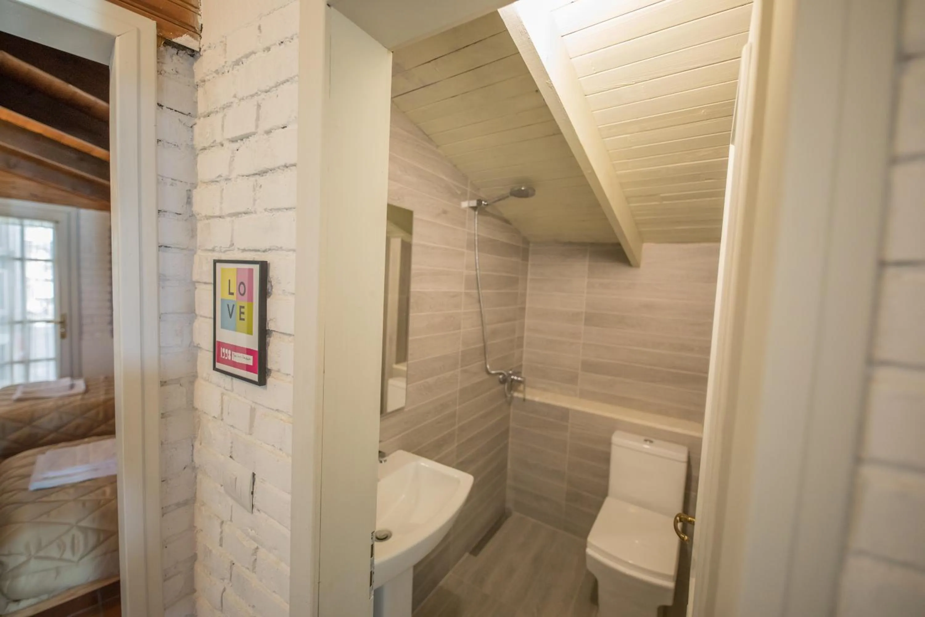 Toilet in Mosaic Home