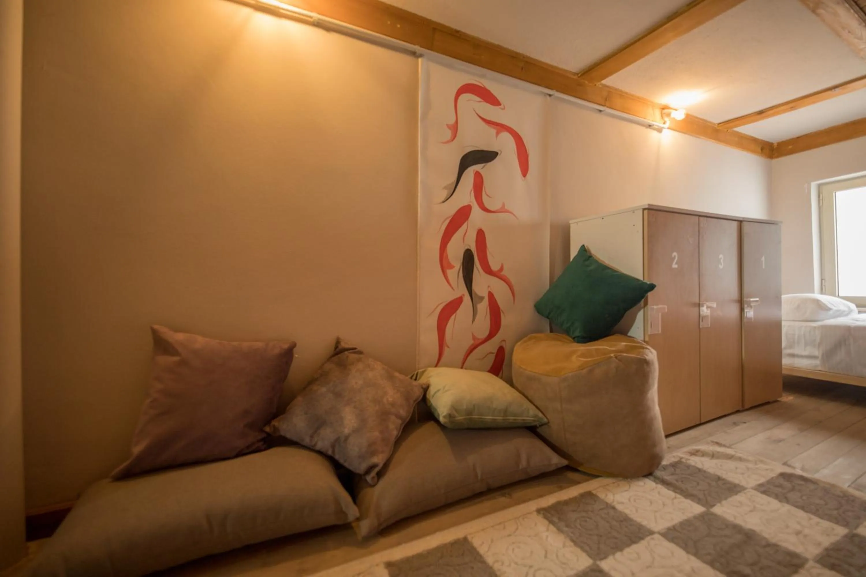 Bedroom, Bed in Mosaic Home