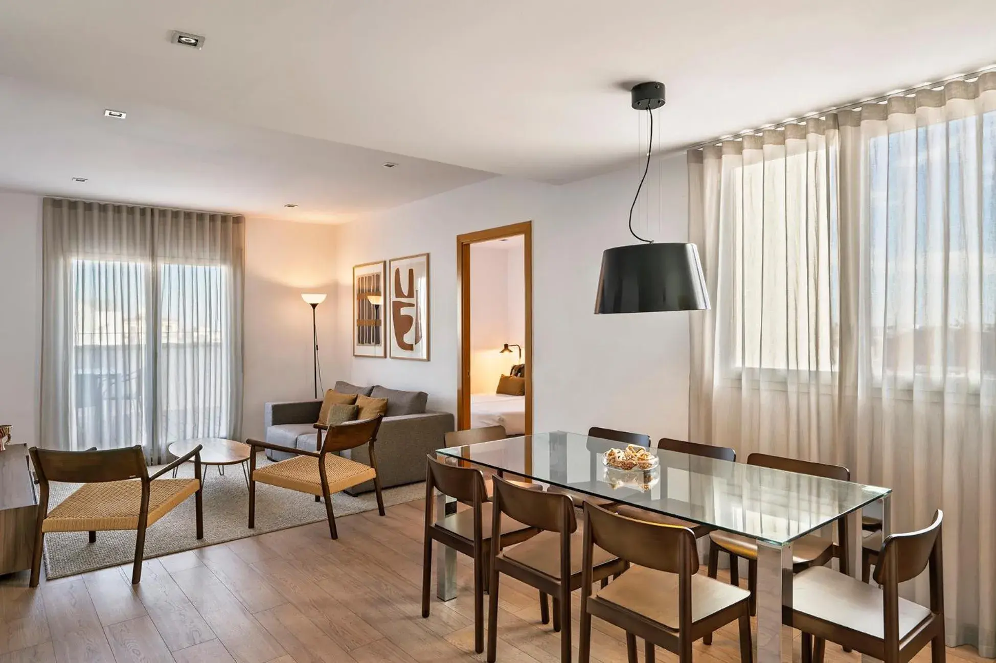 Living room in The Corner Apartments by Aspasios Living room in The Corner Apartments by Aspasios