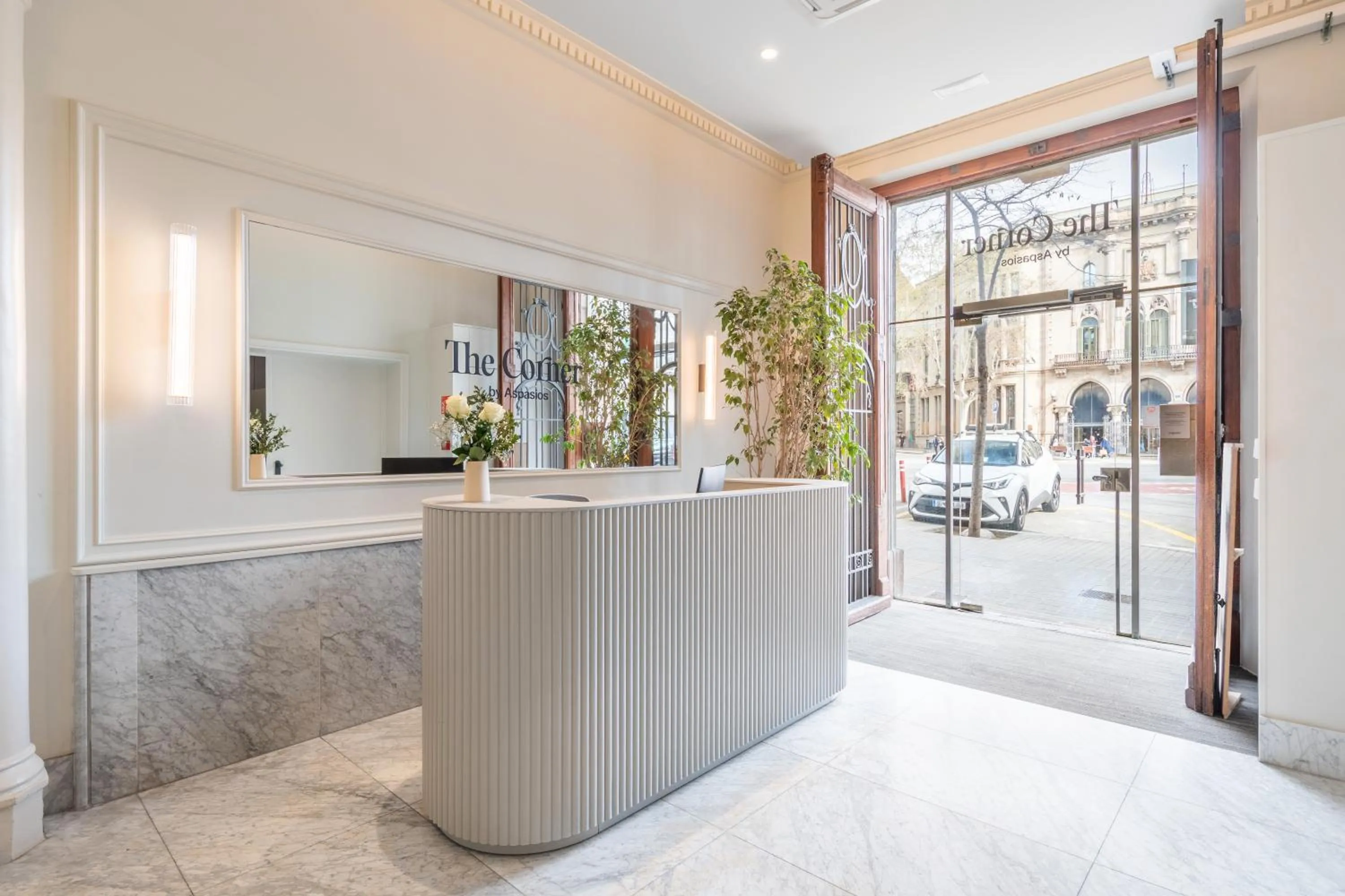 Lobby or reception in The Corner Apartments by Aspasios