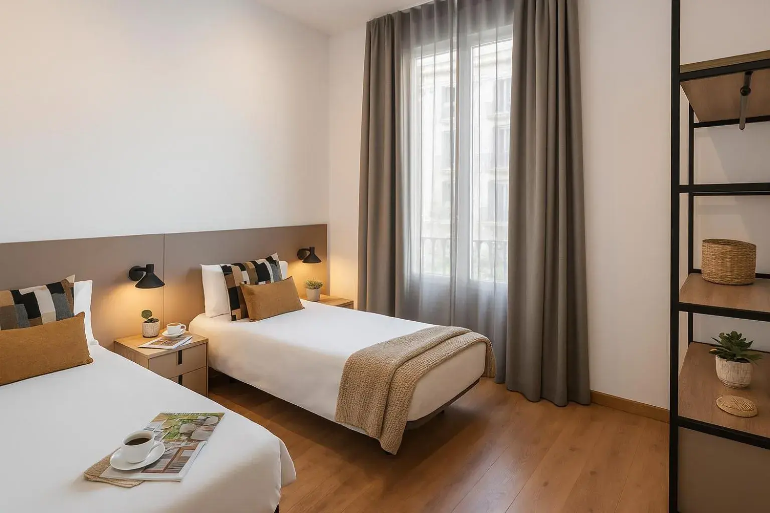 Bed in The Corner Apartments by Aspasios Bed in The Corner Apartments by Aspasios