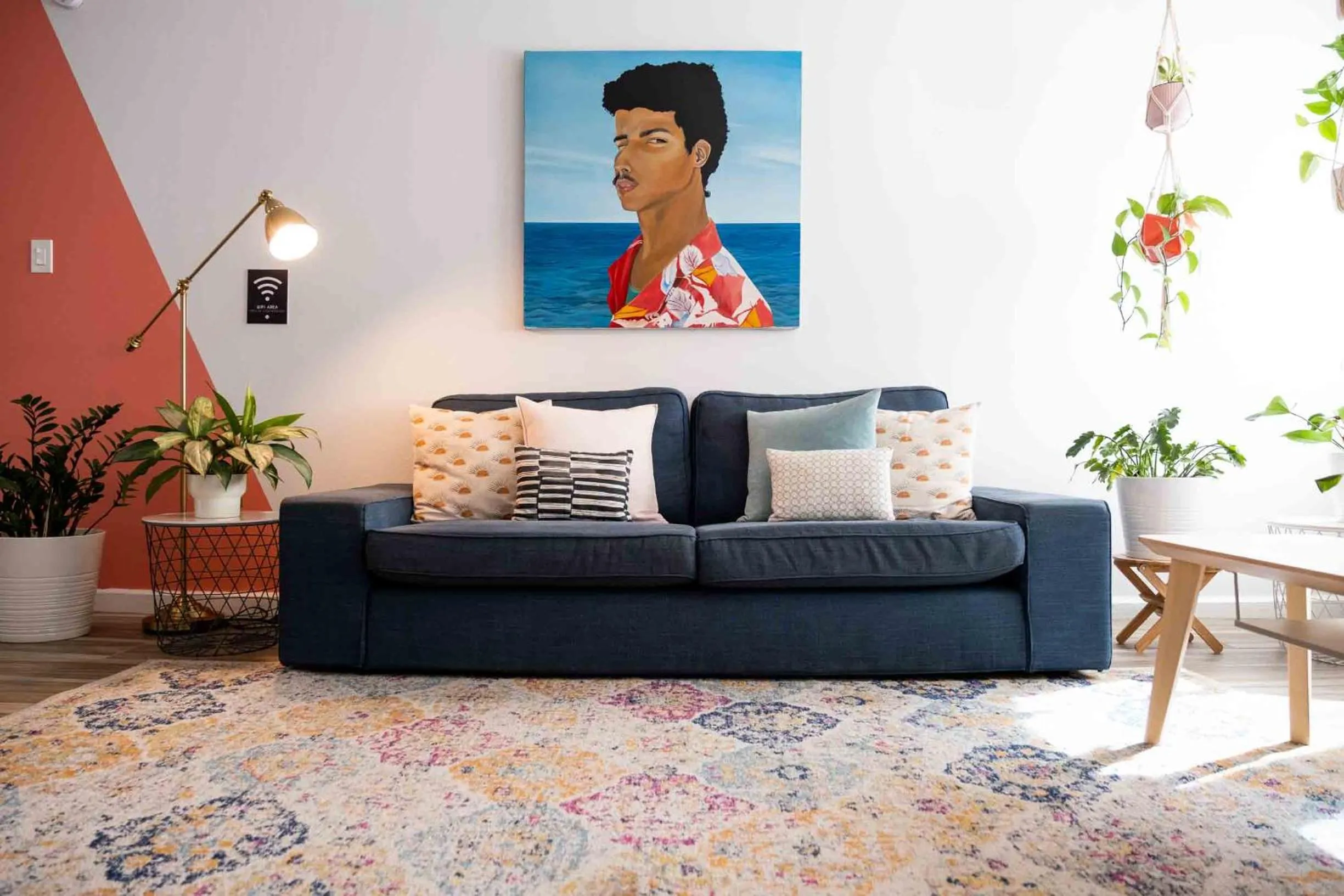 Living room in Santurcia Hostel