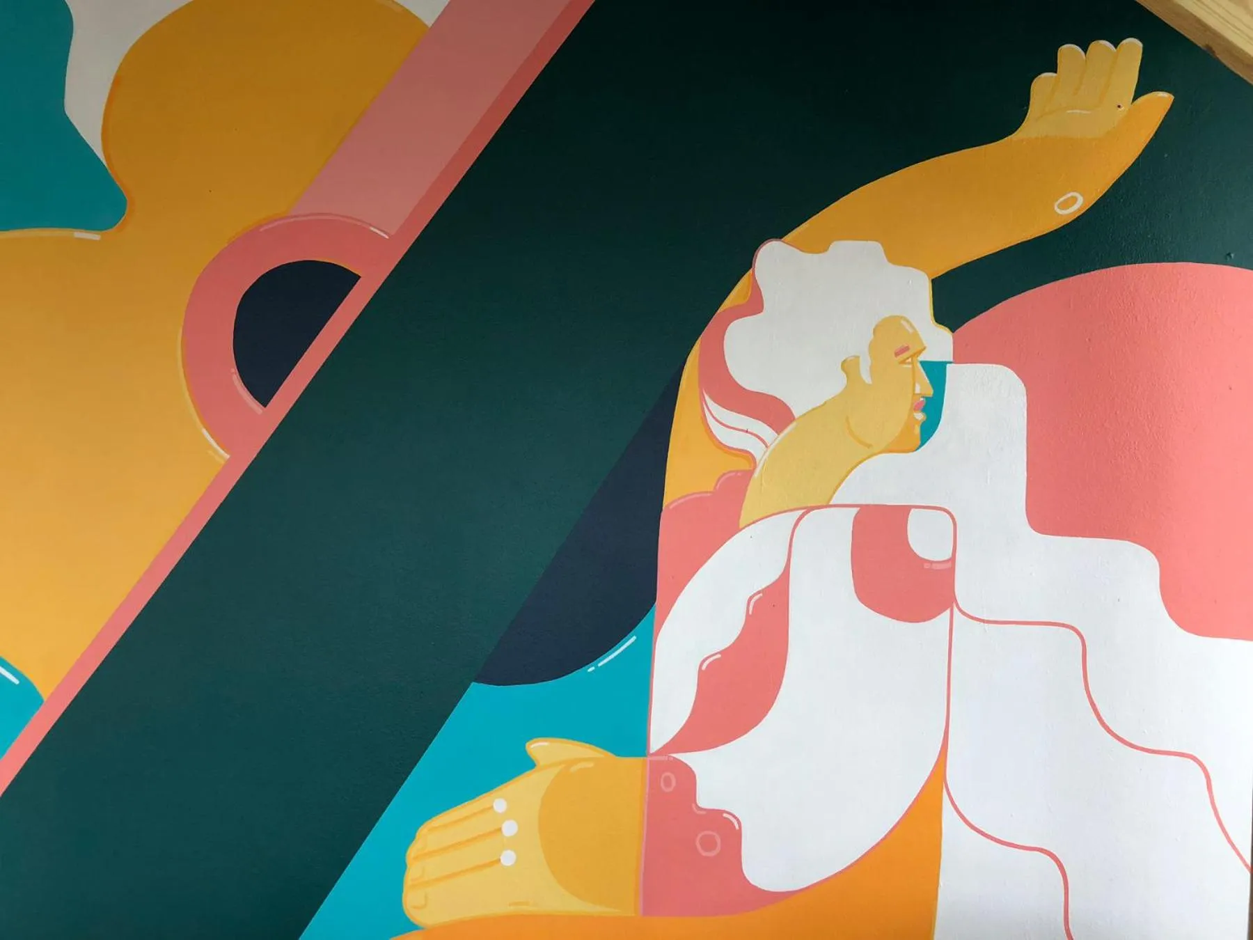 Decorative detail in Santurcia Hostel