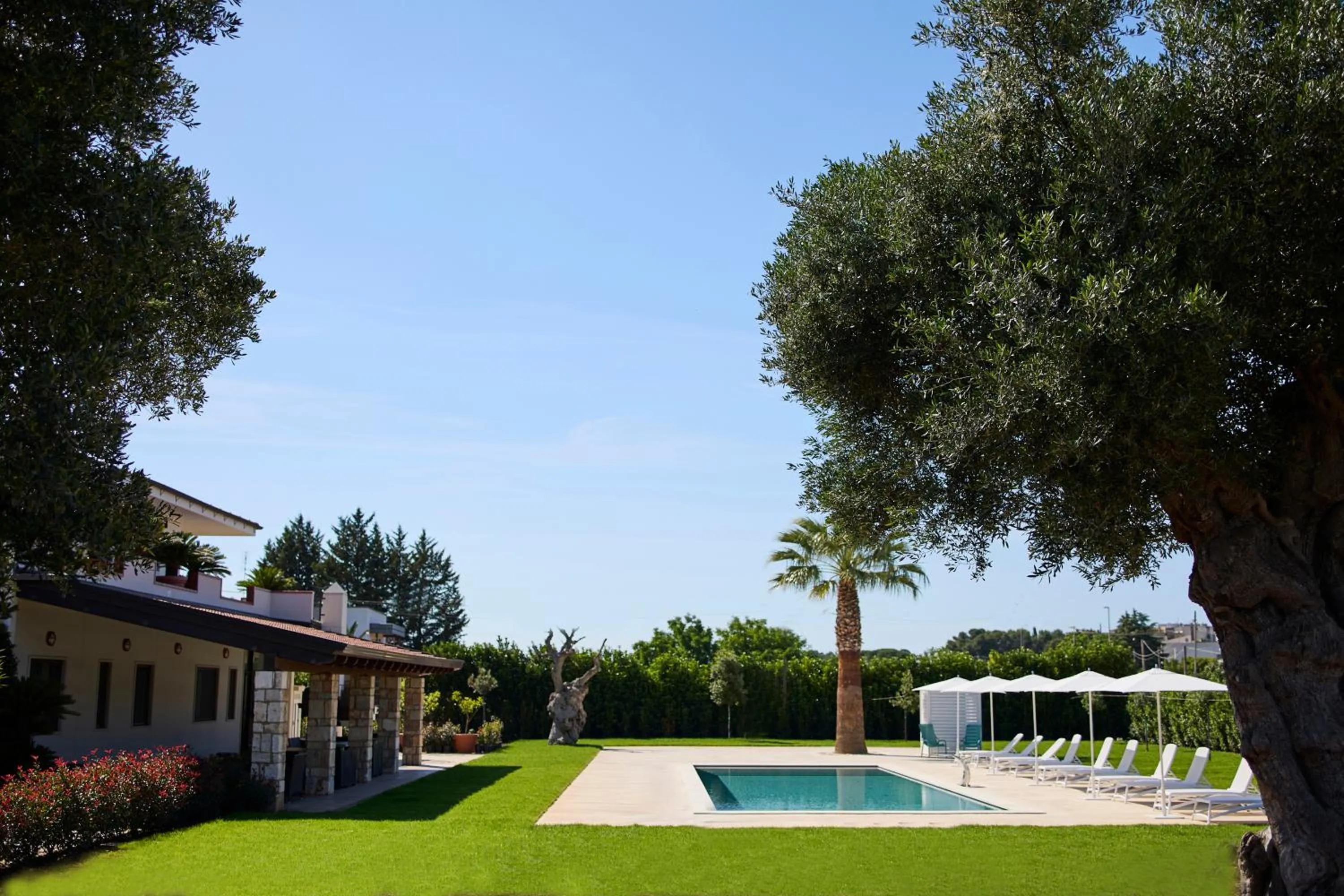 Garden view in B&B Le Bianche