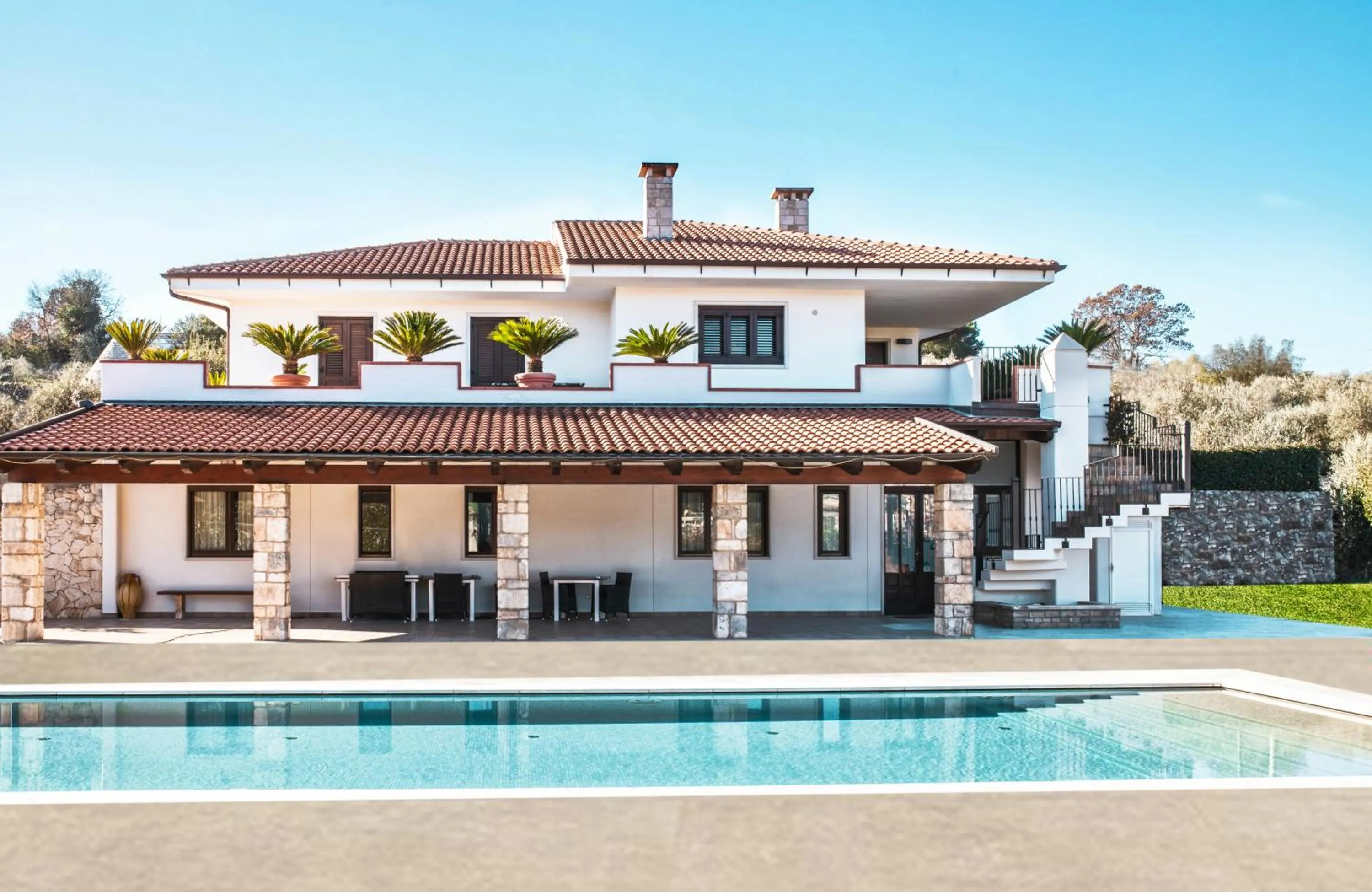 Swimming pool in B&B Le Bianche