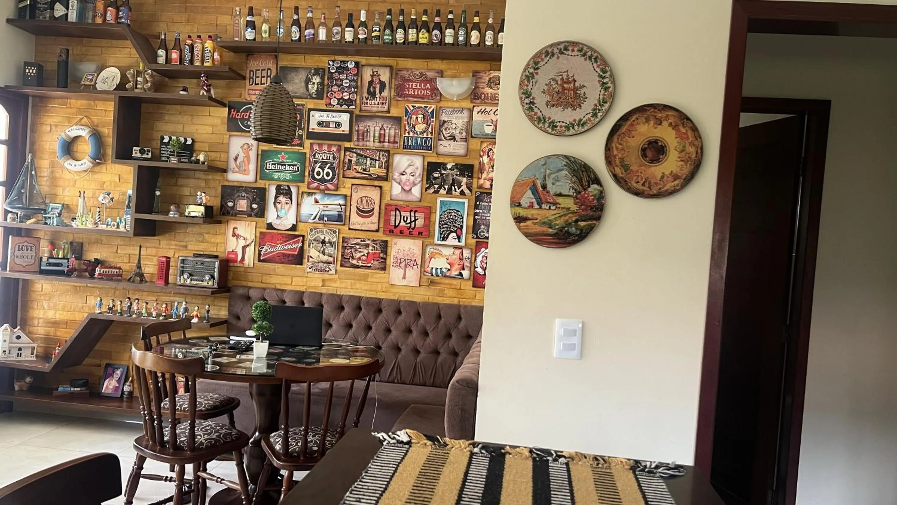 Seating area in Casa Retrô Chique Bananeiras - Cond Yes Banana