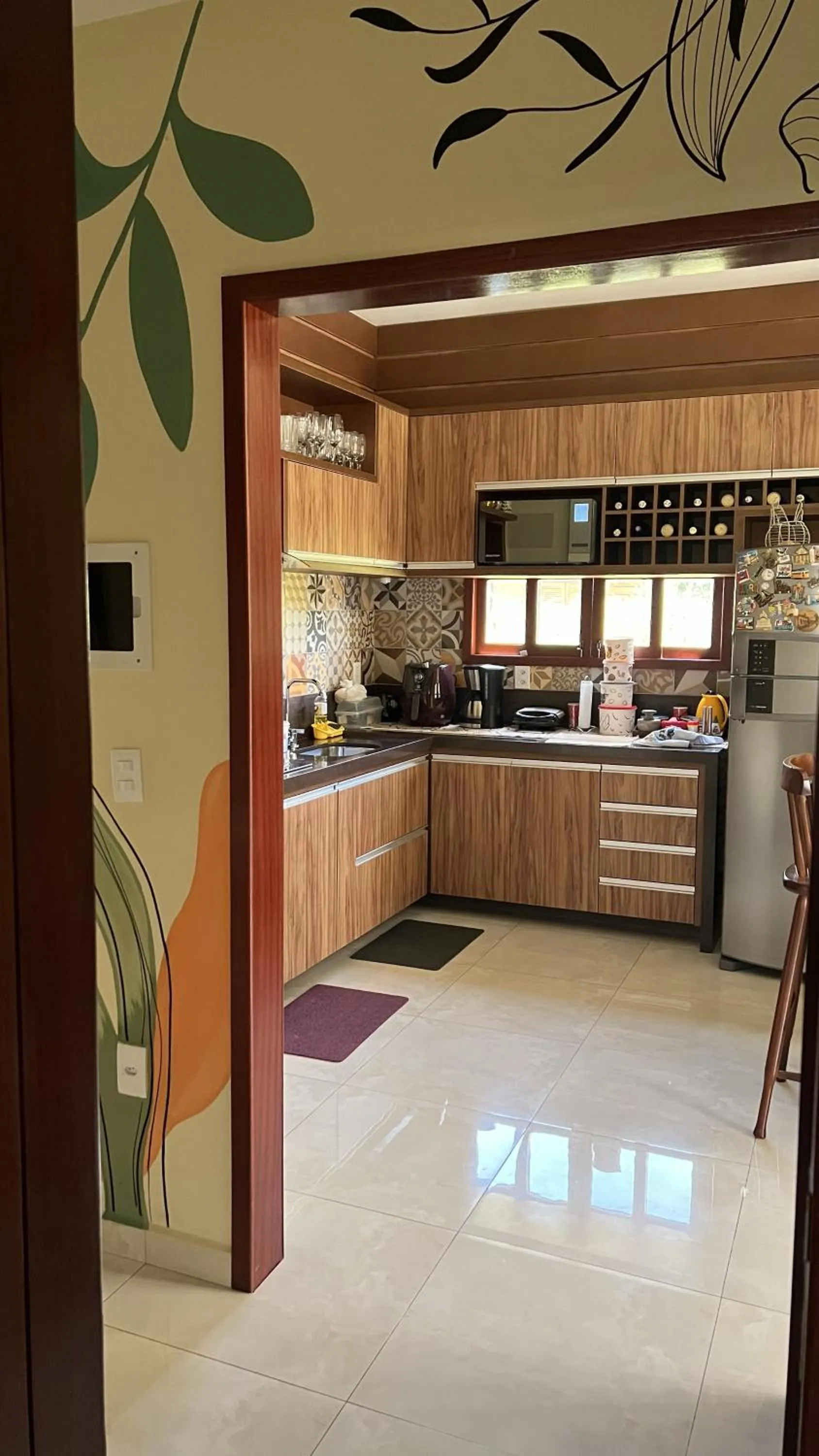 Kitchen or kitchenette in Casa Retrô Chique Bananeiras - Cond Yes Banana