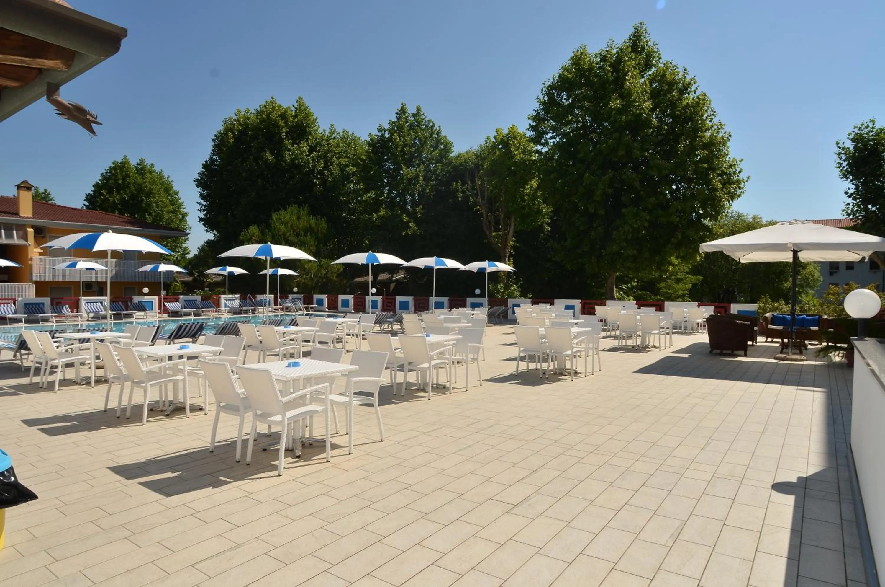 Pool view in Hotel Germania