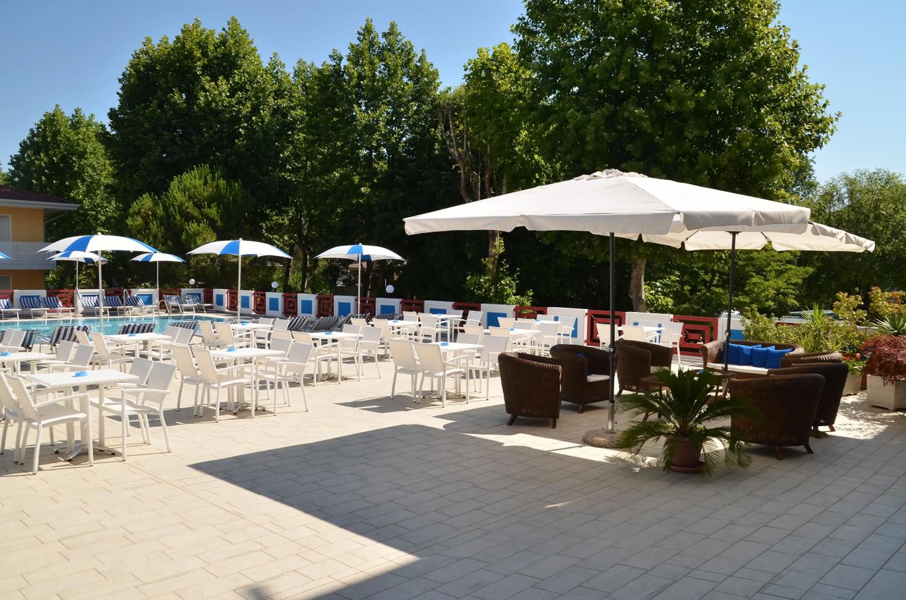 Pool view in Hotel Germania