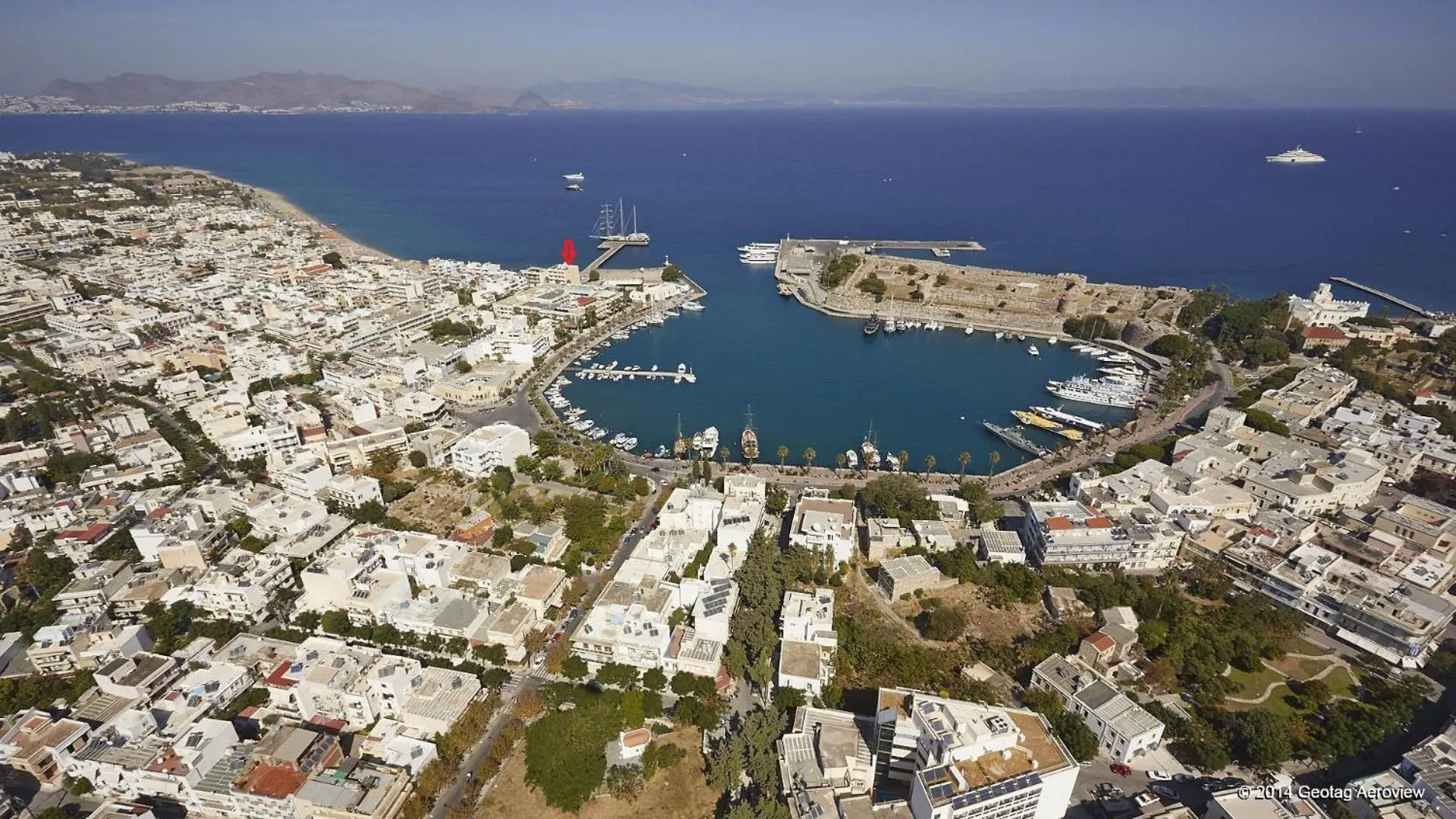 Bird's eye view in Achilleas Hotel Apartments