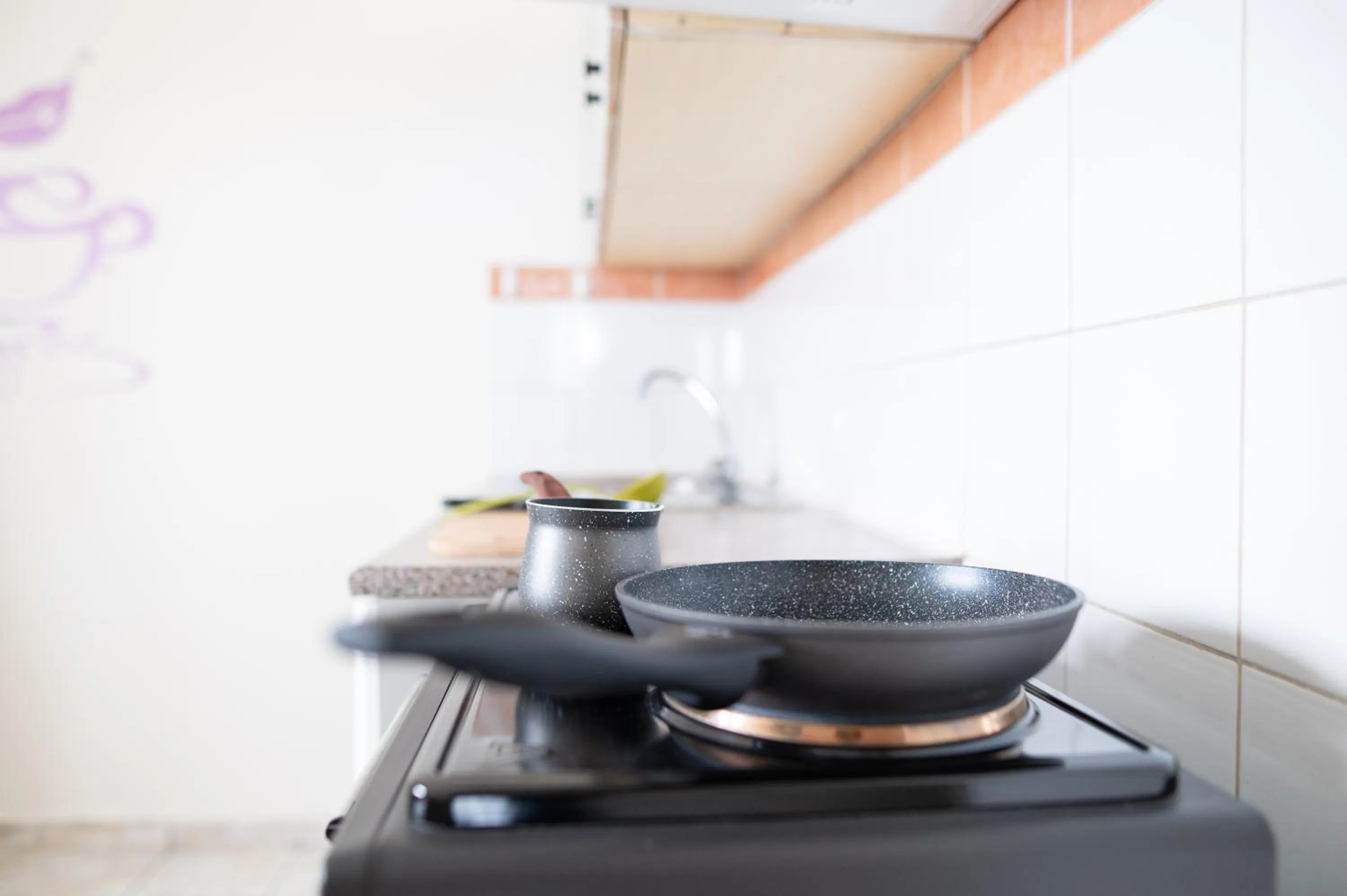 Kitchen or kitchenette in Achilleas Hotel Apartments