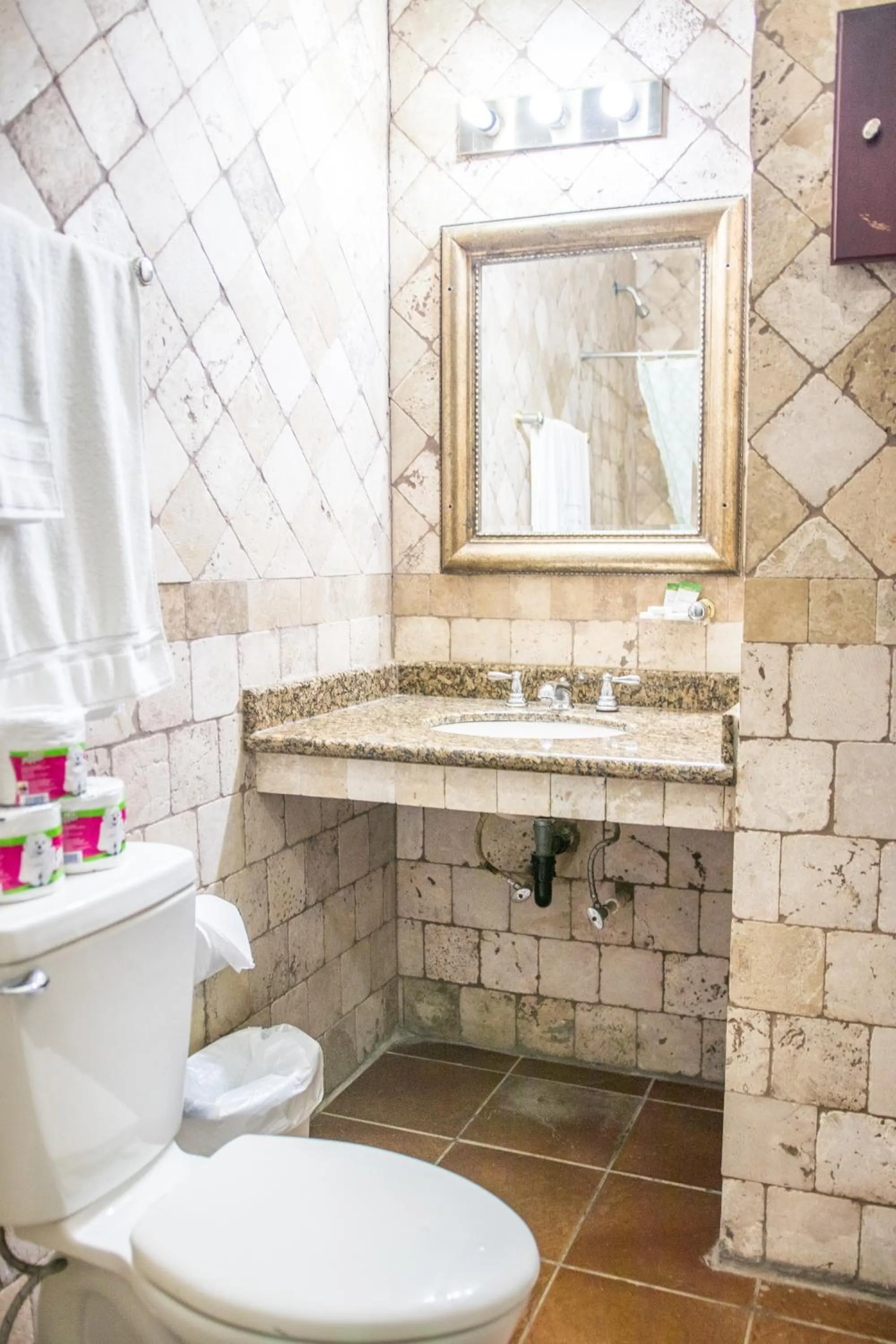 Bathroom in West End Dive Resort