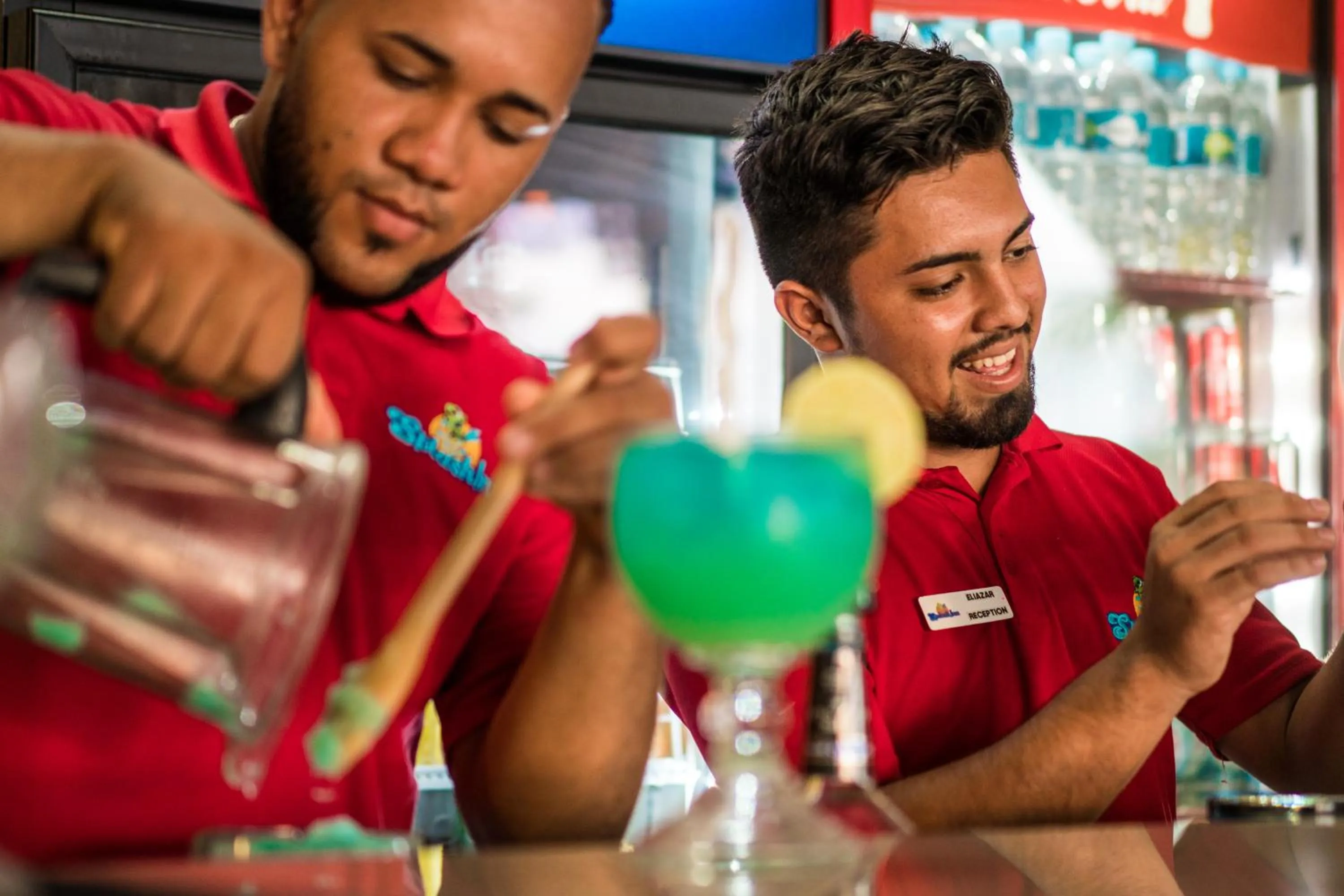 Staff in West End Dive Resort